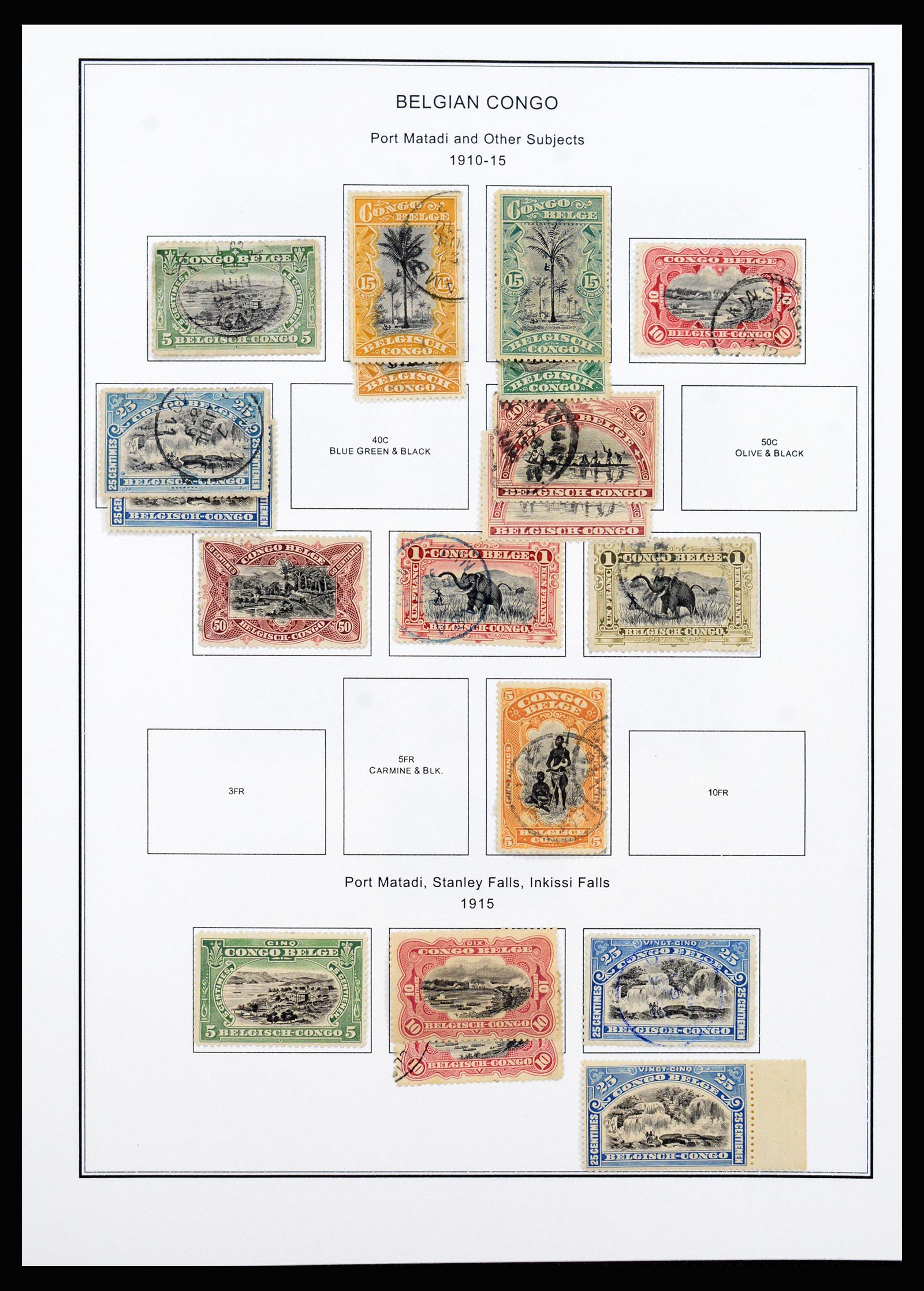 37241 004 - Postzegelverzameling 37241 Belgisch Congo en Rwanda 1886-1984.