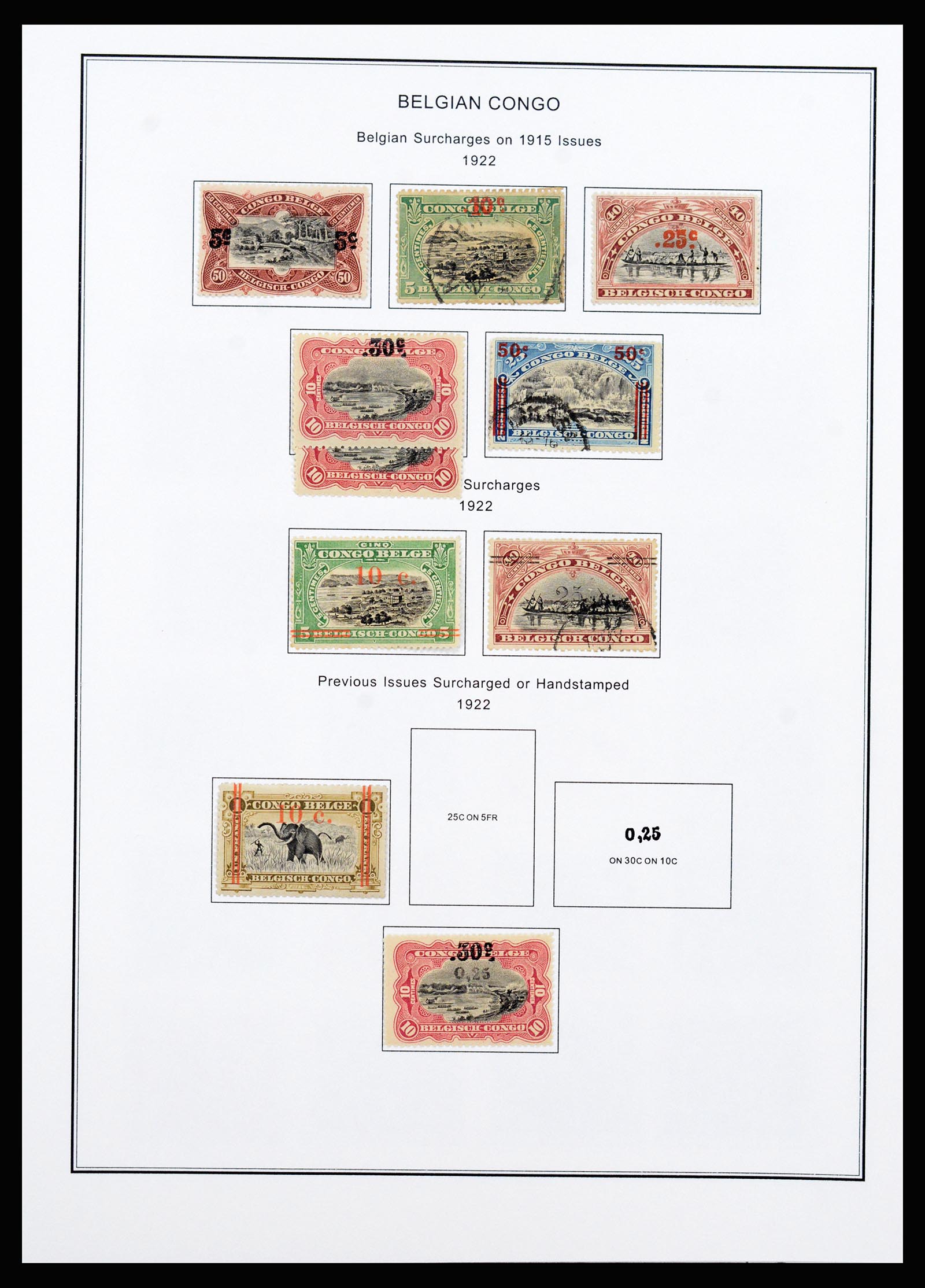 37241 006 - Postzegelverzameling 37241 Belgisch Congo en Rwanda 1886-1984.