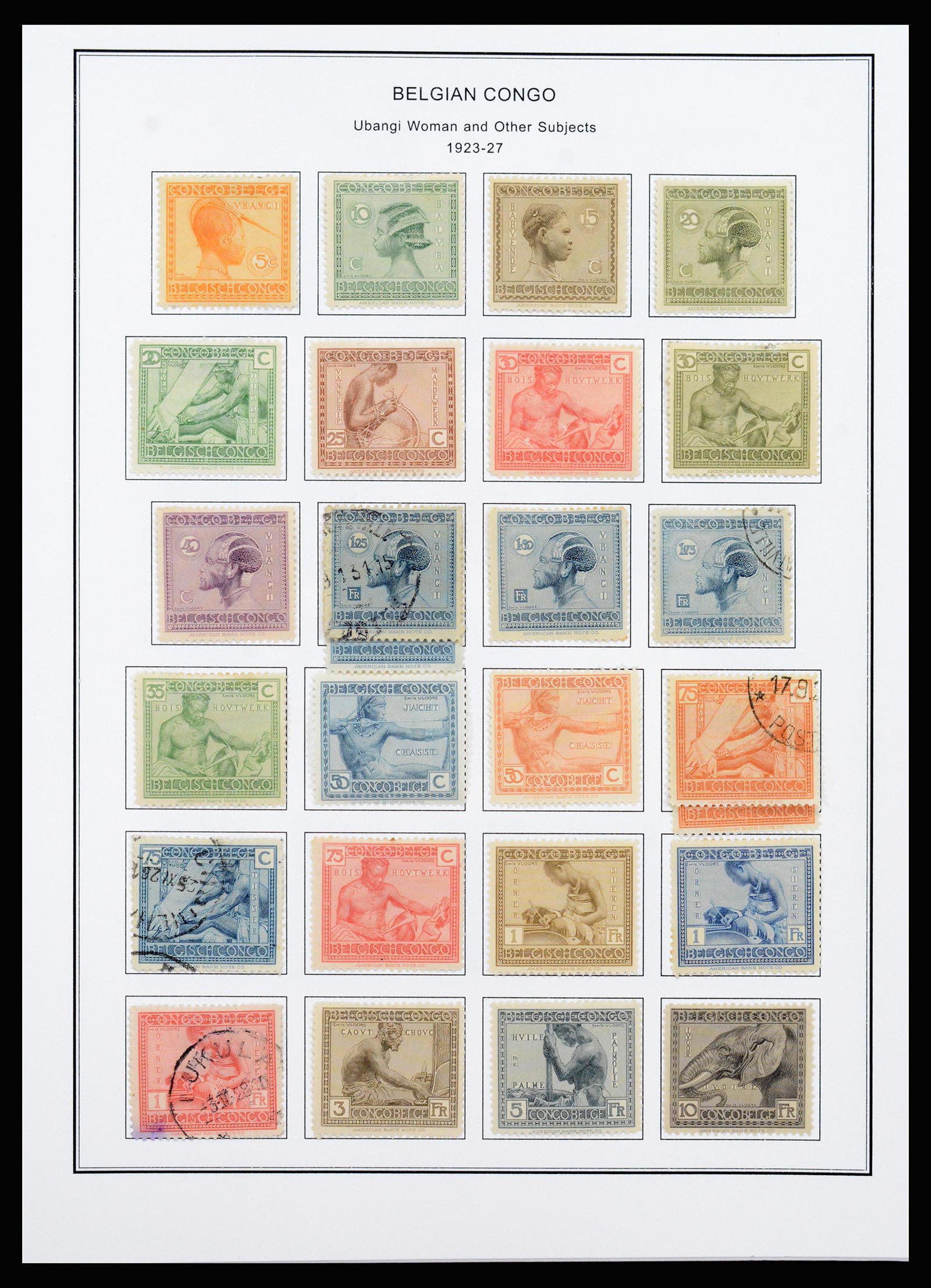37241 007 - Postzegelverzameling 37241 Belgisch Congo en Rwanda 1886-1984.