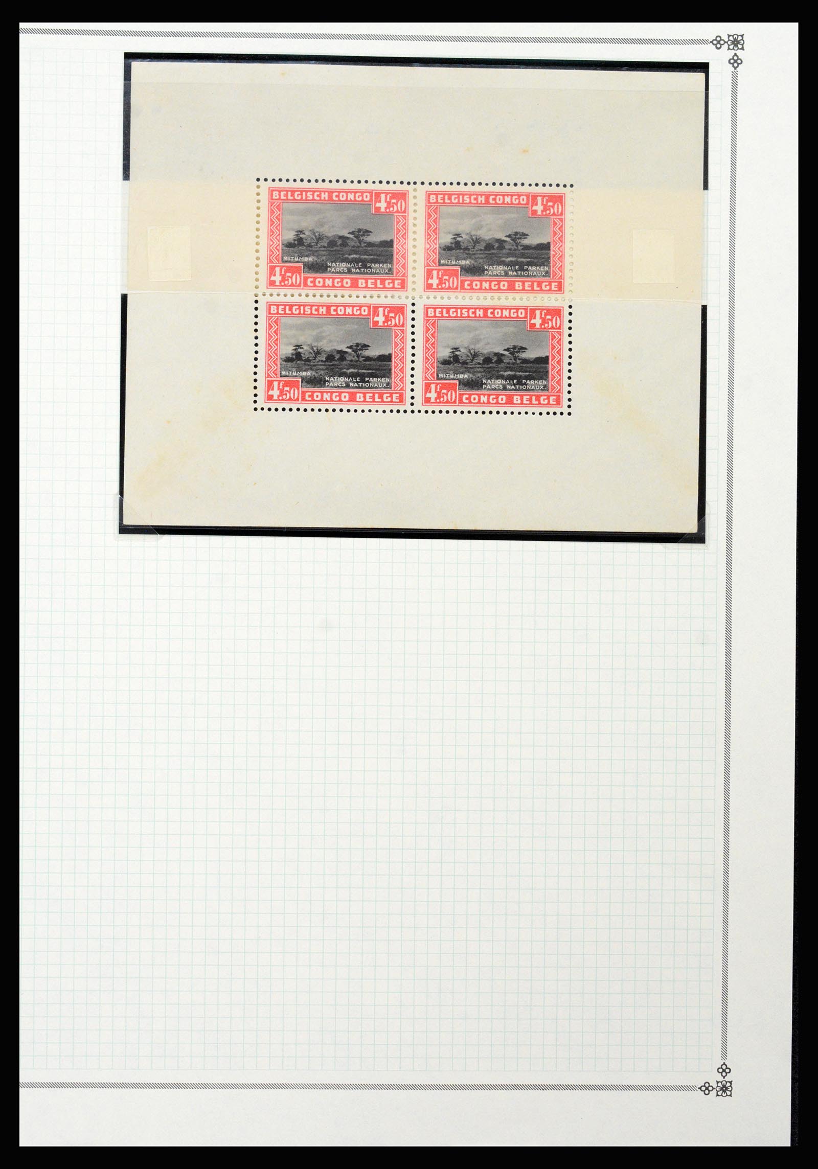 37241 012 - Postzegelverzameling 37241 Belgisch Congo en Rwanda 1886-1984.