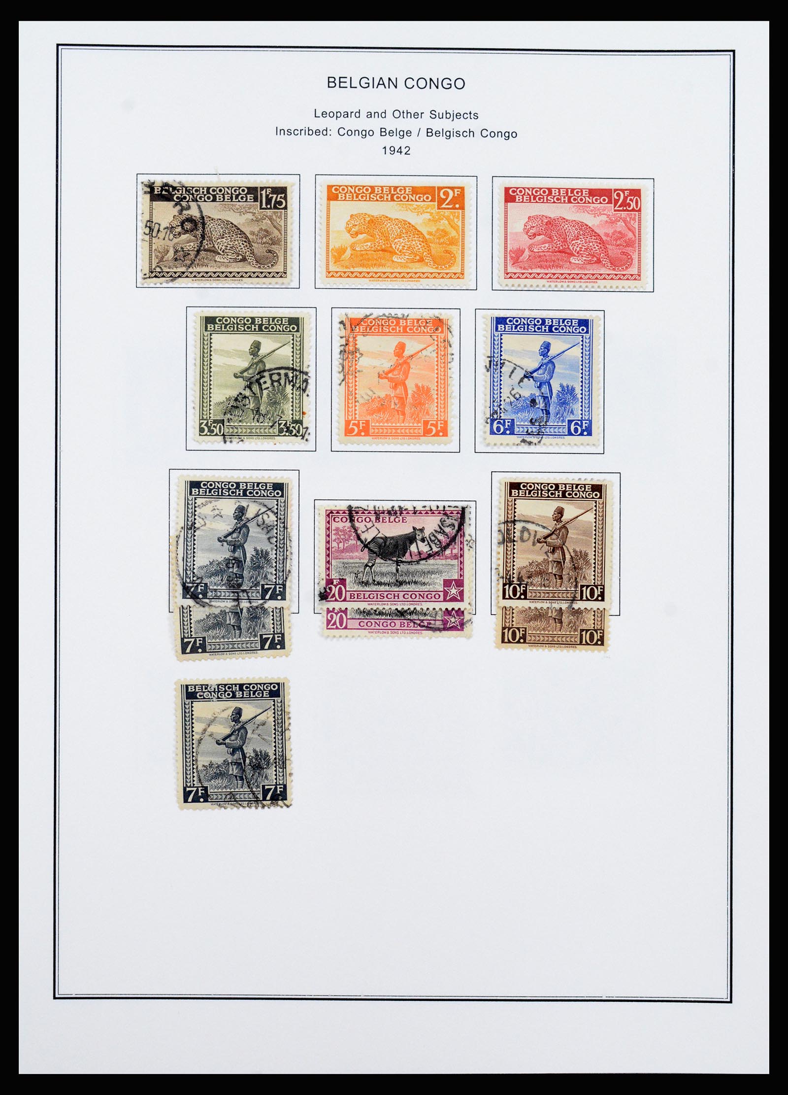 37241 015 - Postzegelverzameling 37241 Belgisch Congo en Rwanda 1886-1984.