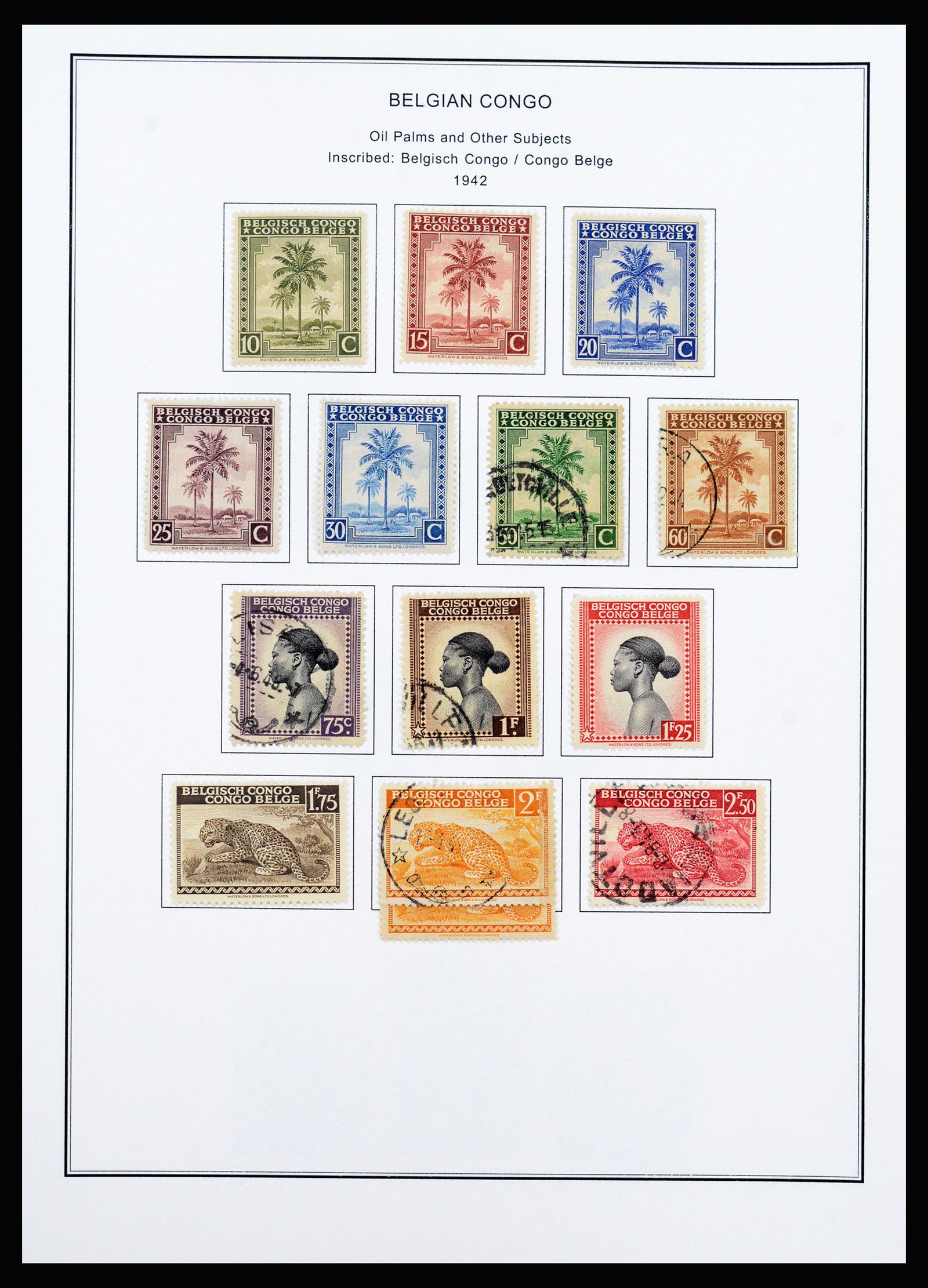 37241 016 - Postzegelverzameling 37241 Belgisch Congo en Rwanda 1886-1984.