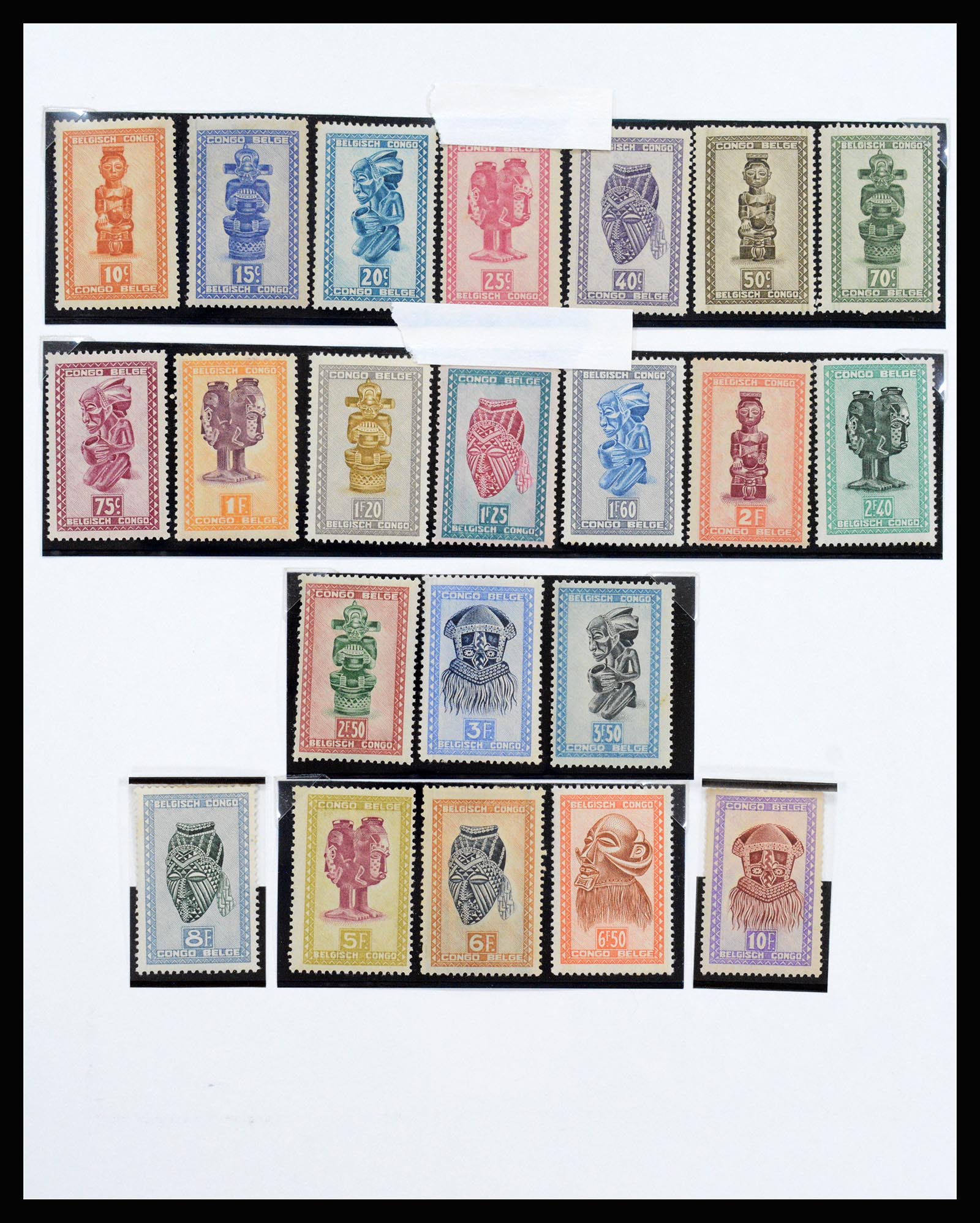 37241 018 - Postzegelverzameling 37241 Belgisch Congo en Rwanda 1886-1984.