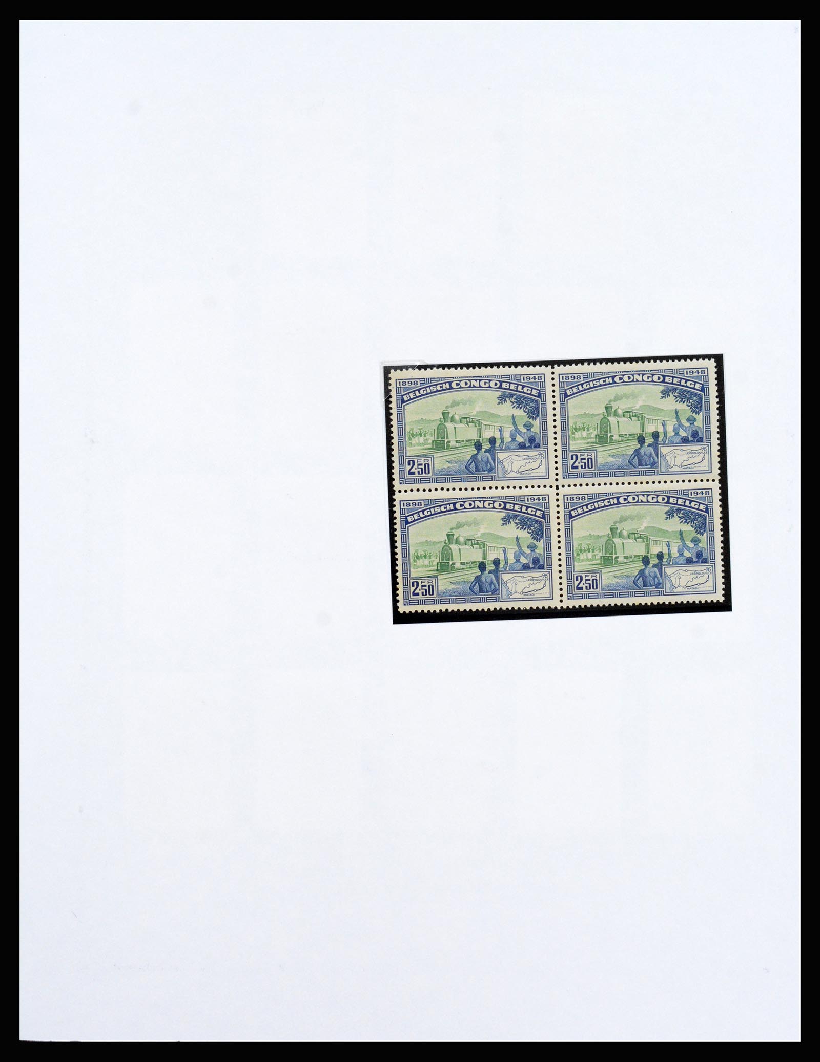 37241 020 - Postzegelverzameling 37241 Belgisch Congo en Rwanda 1886-1984.