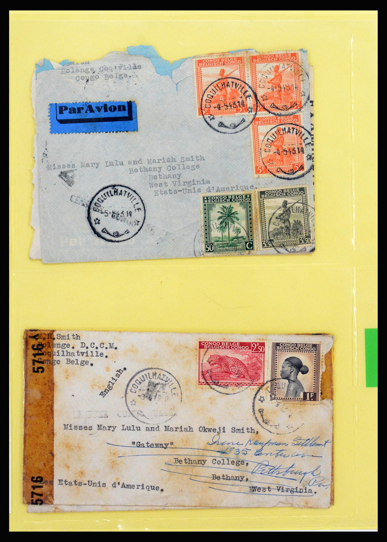 37241 041 - Postzegelverzameling 37241 Belgisch Congo en Rwanda 1886-1984.