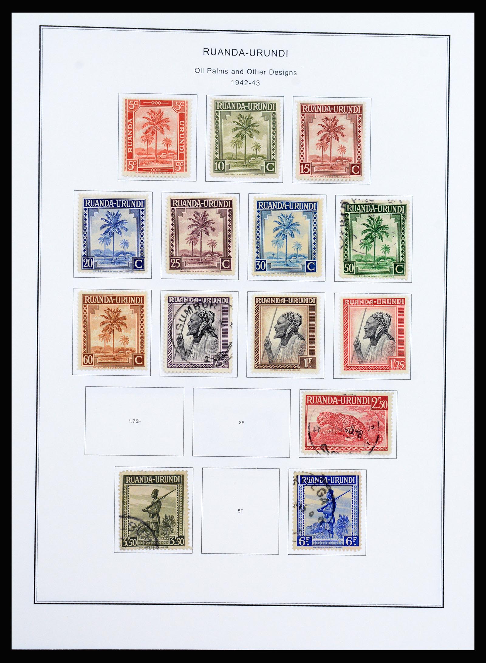 37241 056 - Postzegelverzameling 37241 Belgisch Congo en Rwanda 1886-1984.
