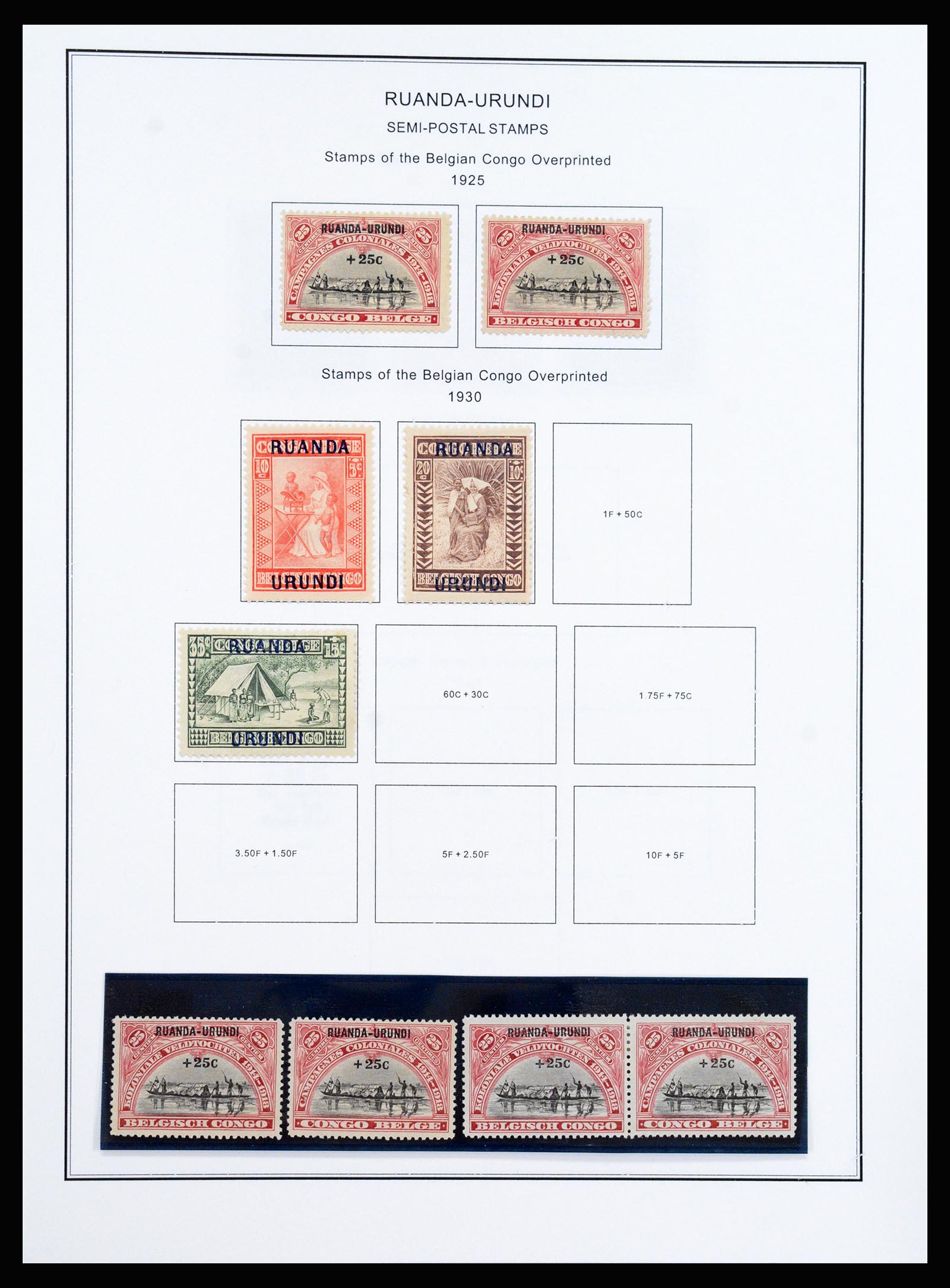 37241 061 - Stamp collection 37241 Belgian Congo and Rwanda 1886-1984.