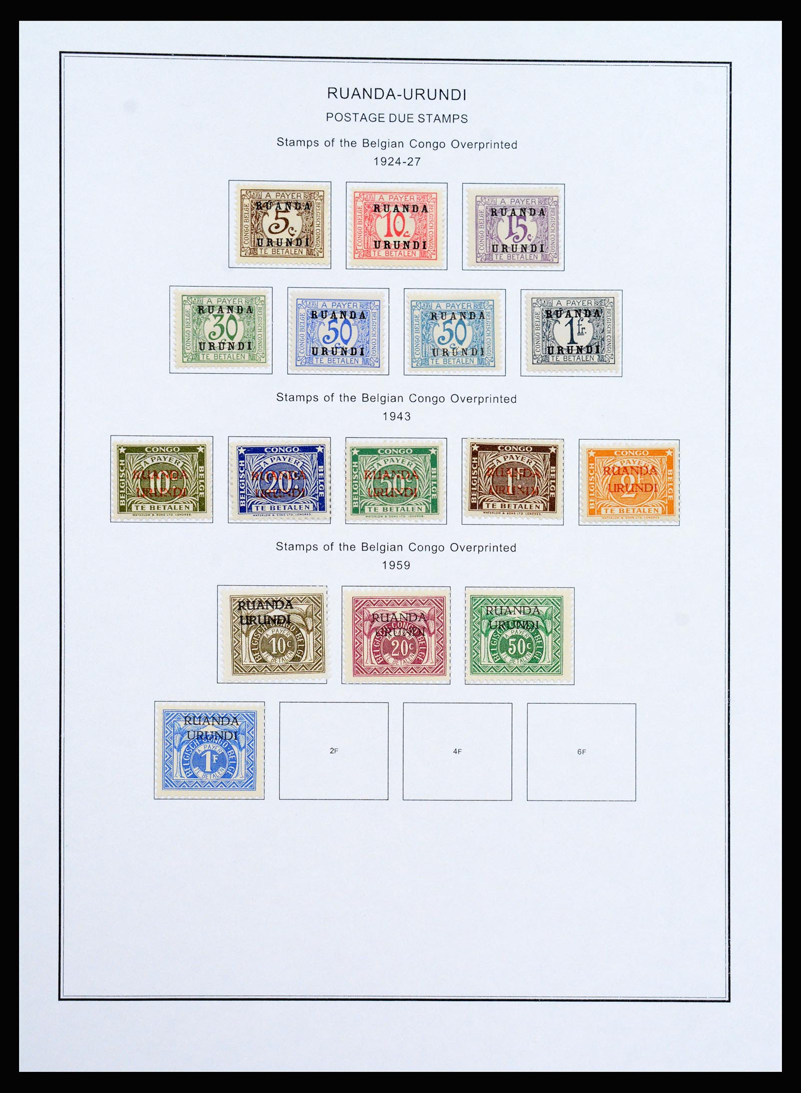 37241 064 - Stamp collection 37241 Belgian Congo and Rwanda 1886-1984.
