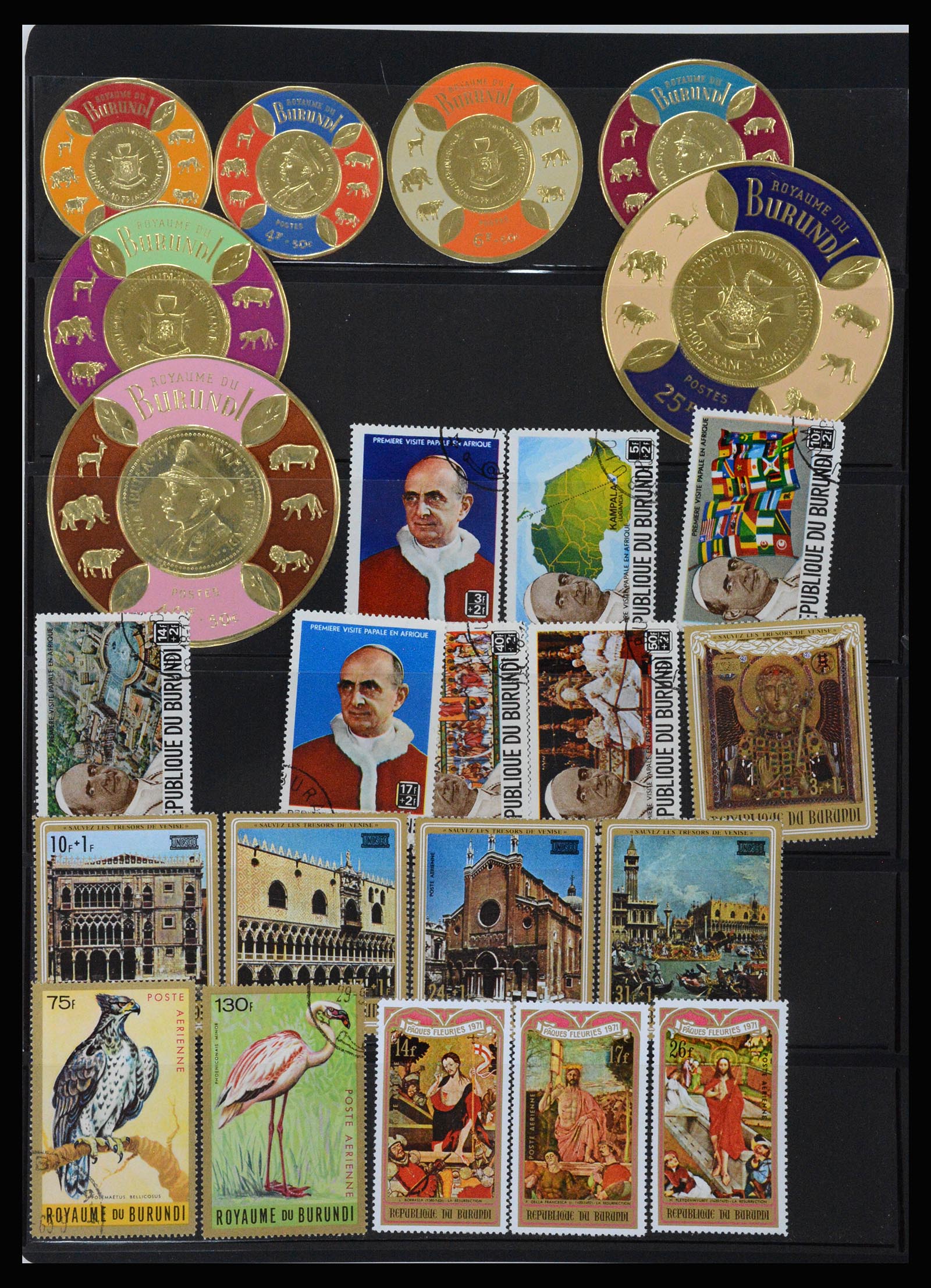 37241 083 - Postzegelverzameling 37241 Belgisch Congo en Rwanda 1886-1984.