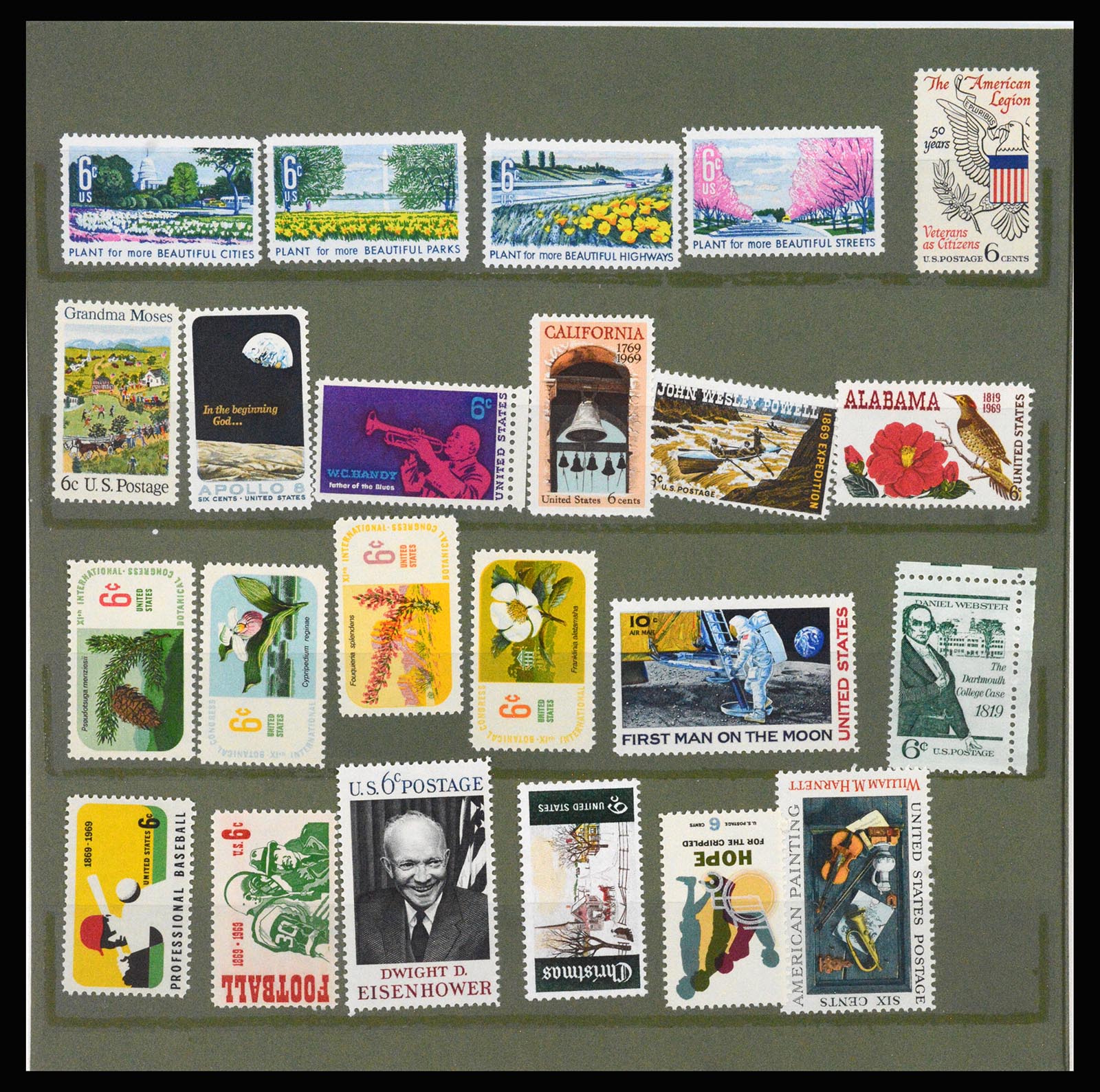 37242 004 - Postzegelverzameling 37242 USA 1968-1976 jaarsets.