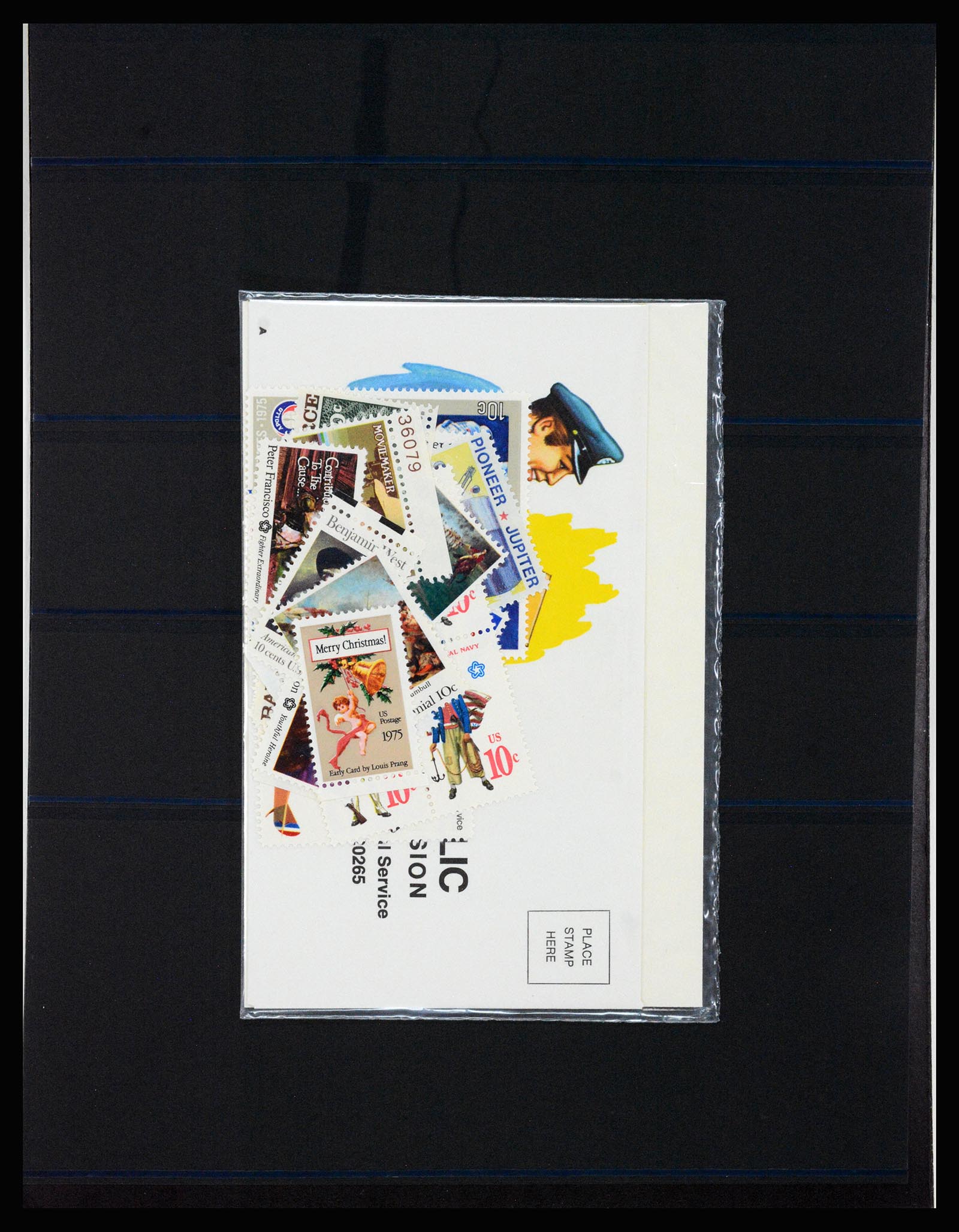 37242 016 - Postzegelverzameling 37242 USA 1968-1976 jaarsets.