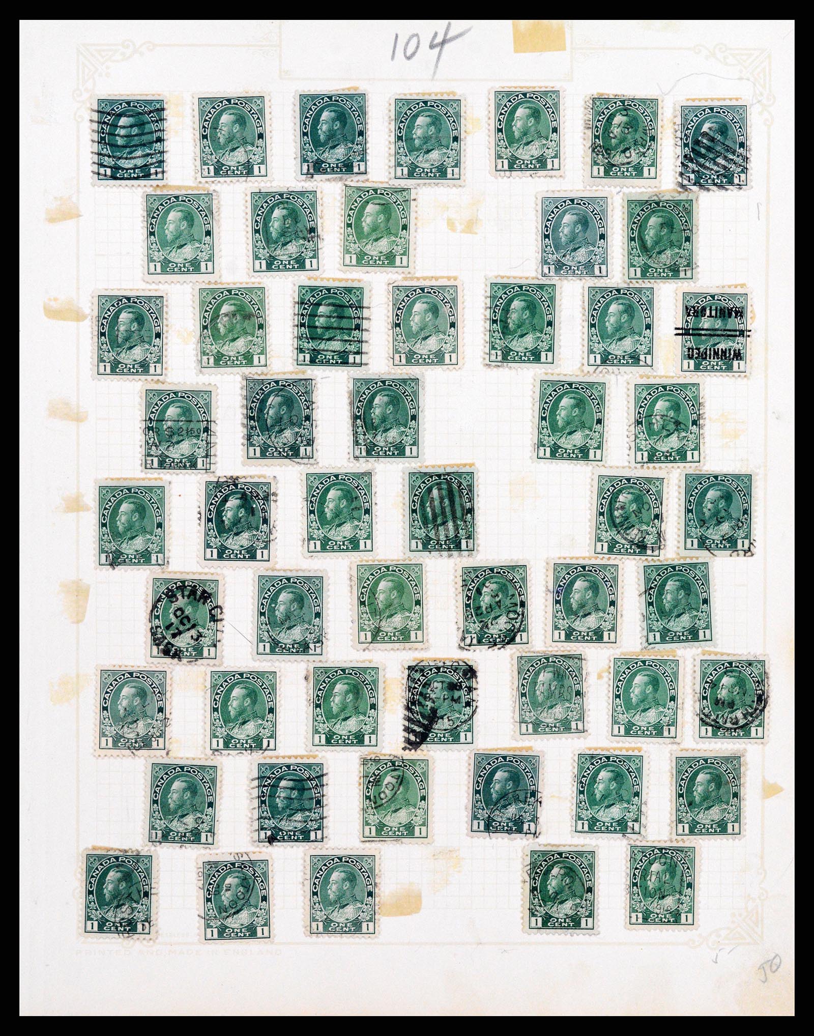 37243 002 - Postzegelverzameling 37243 Canada 1868-1955.