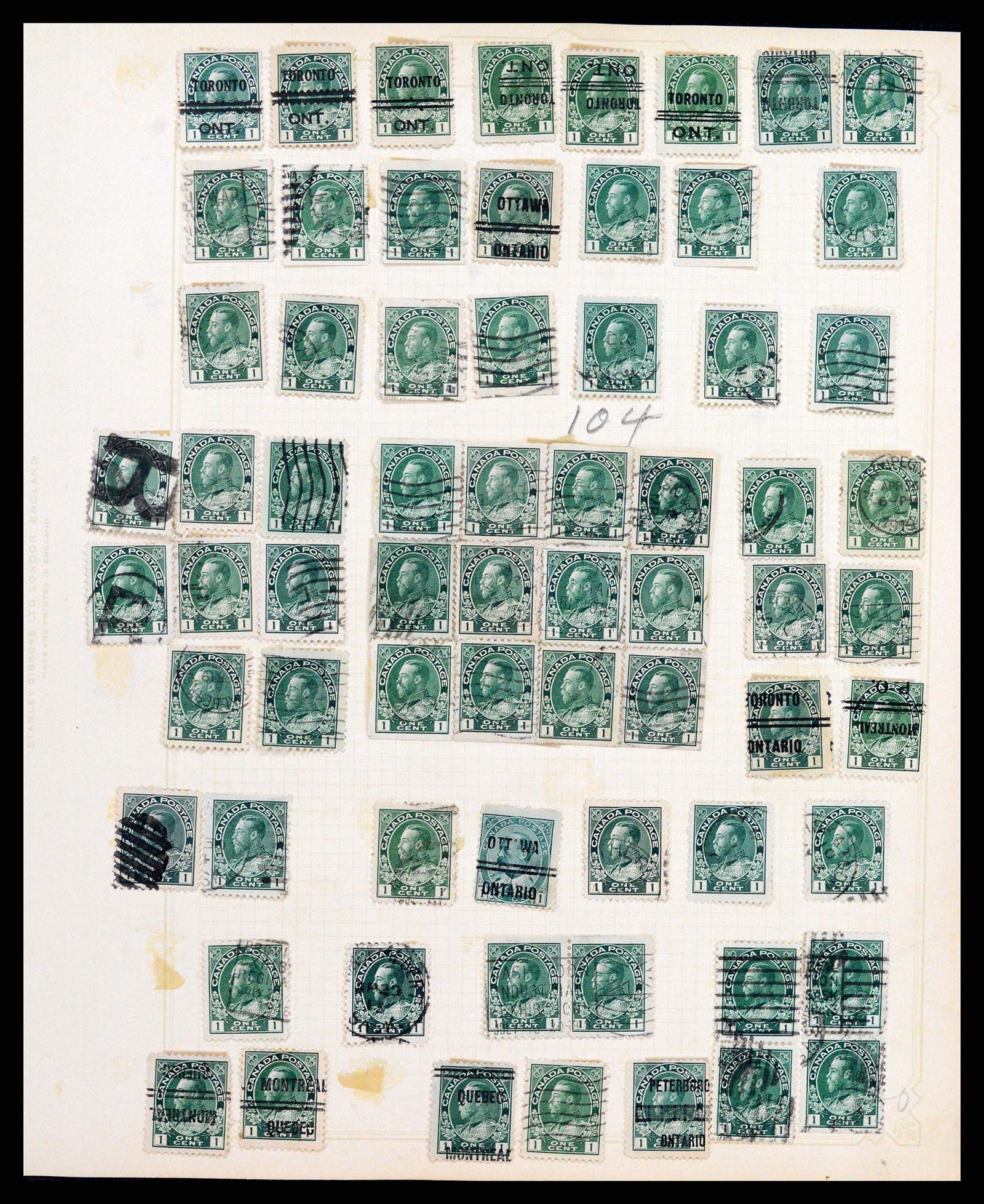 37243 004 - Postzegelverzameling 37243 Canada 1868-1955.