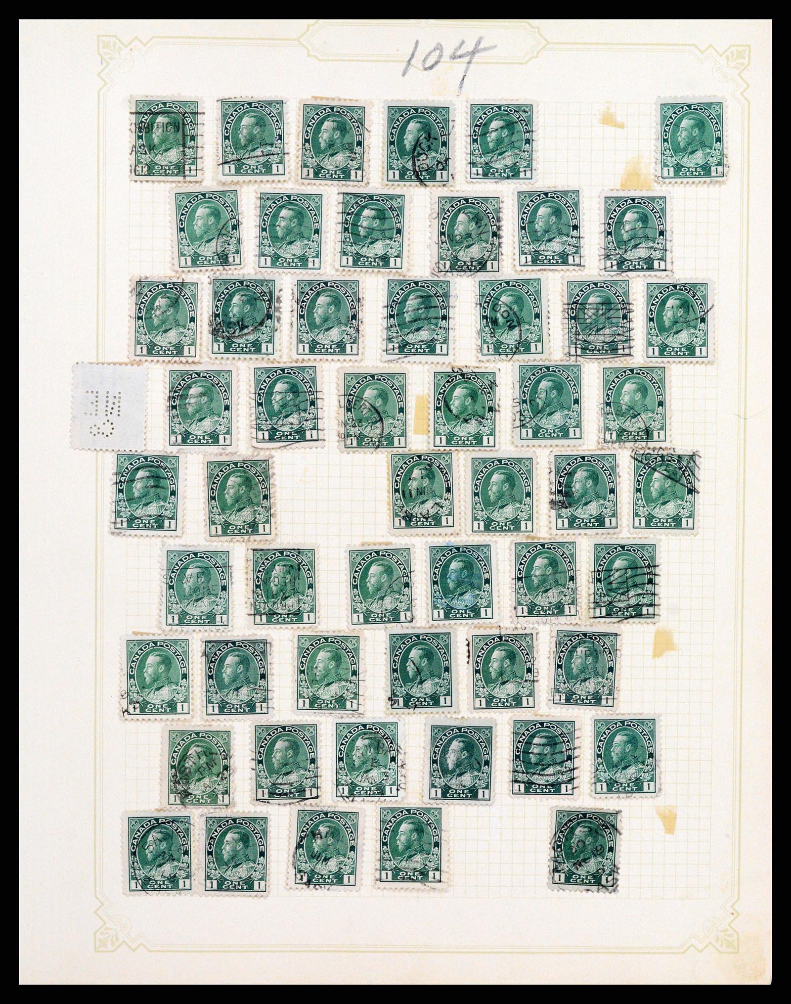 37243 005 - Postzegelverzameling 37243 Canada 1868-1955.