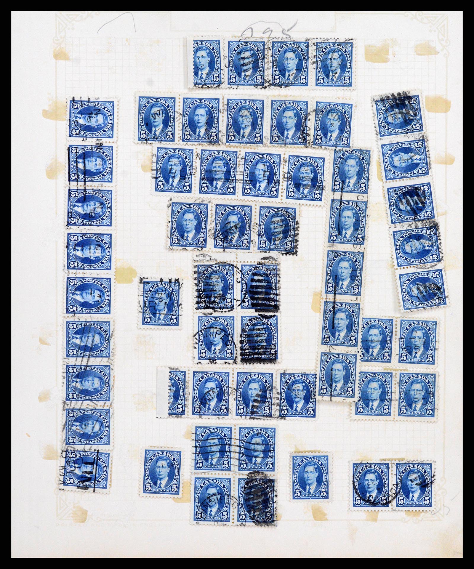 37243 006 - Postzegelverzameling 37243 Canada 1868-1955.