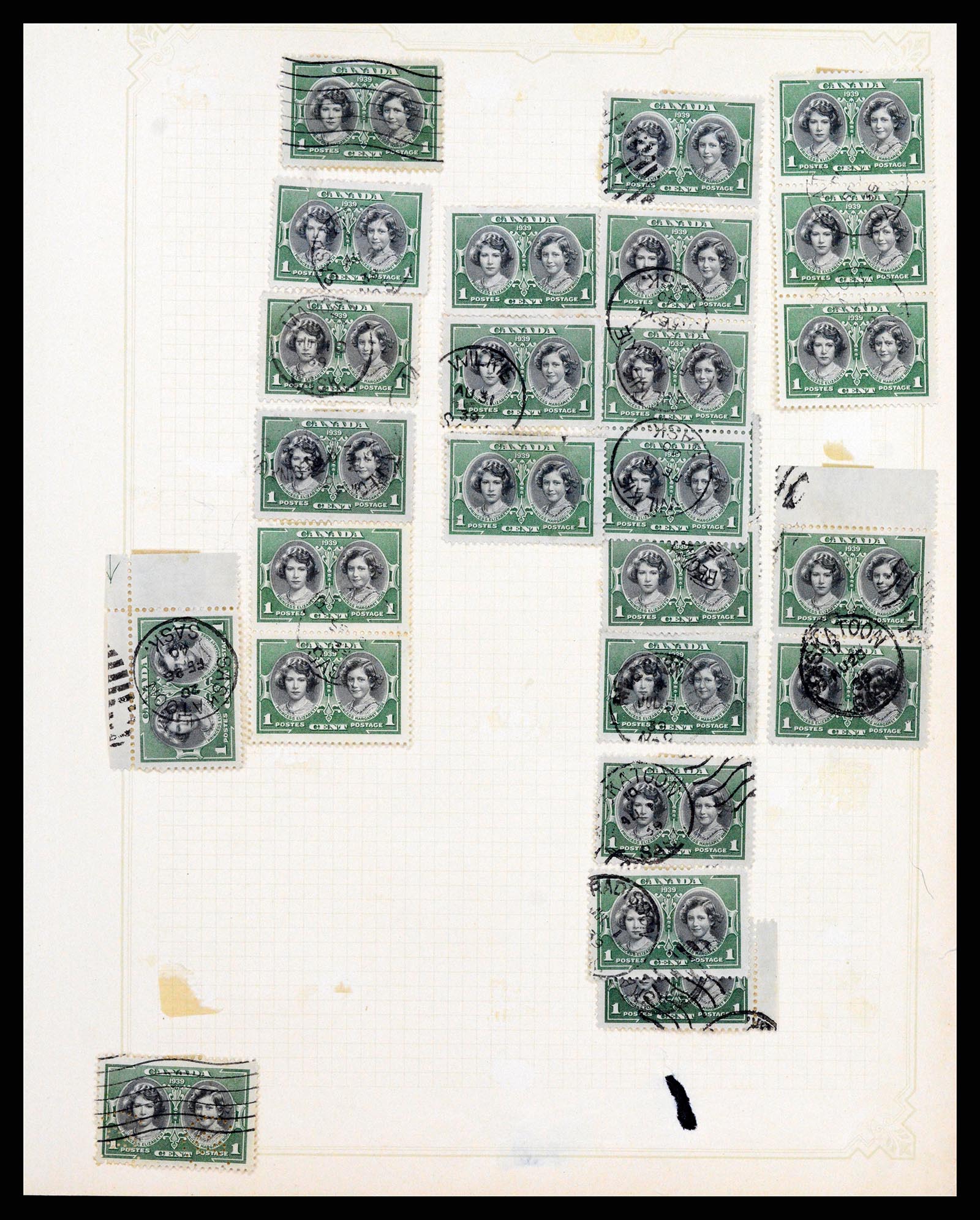 37243 010 - Postzegelverzameling 37243 Canada 1868-1955.