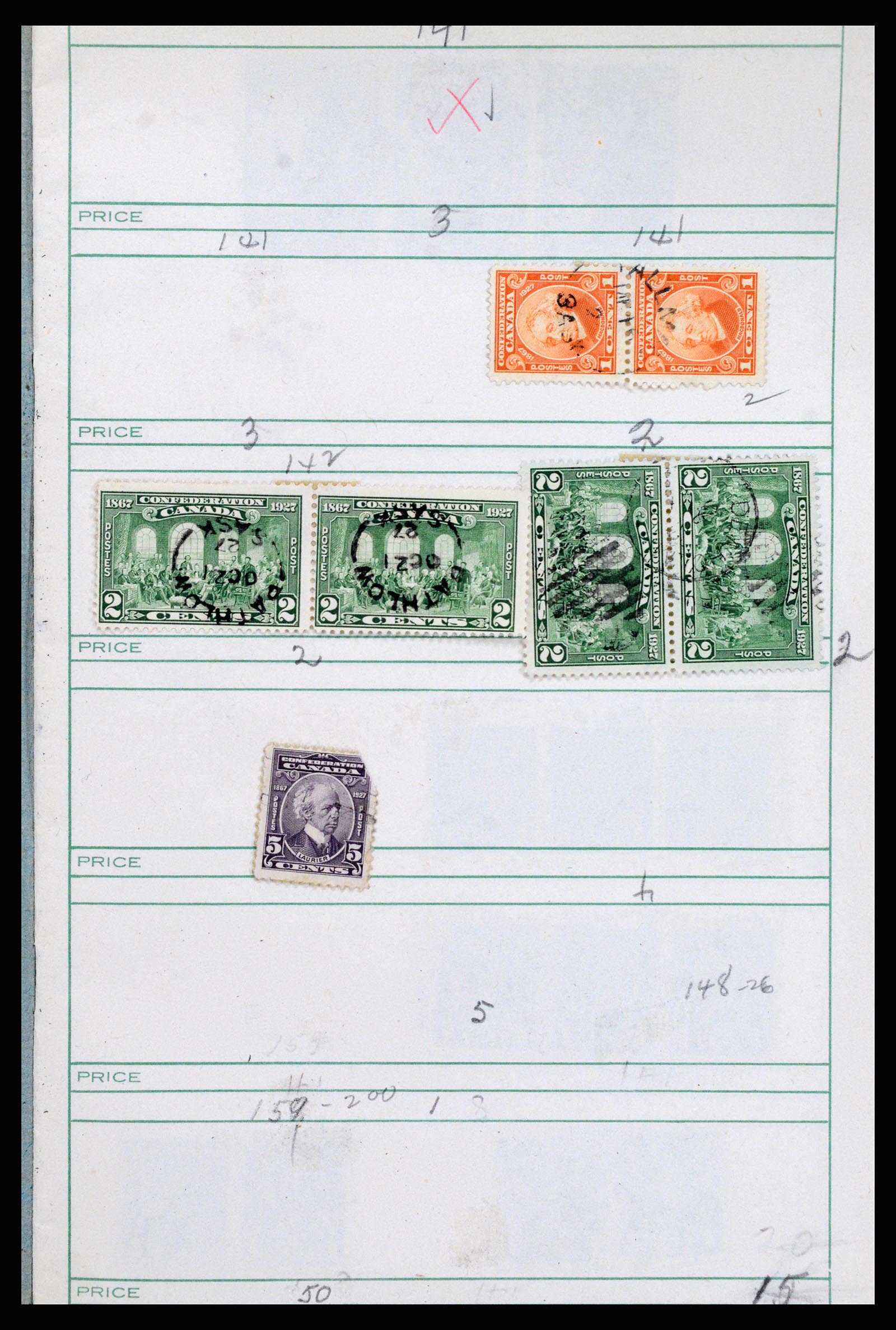 37243 013 - Postzegelverzameling 37243 Canada 1868-1955.