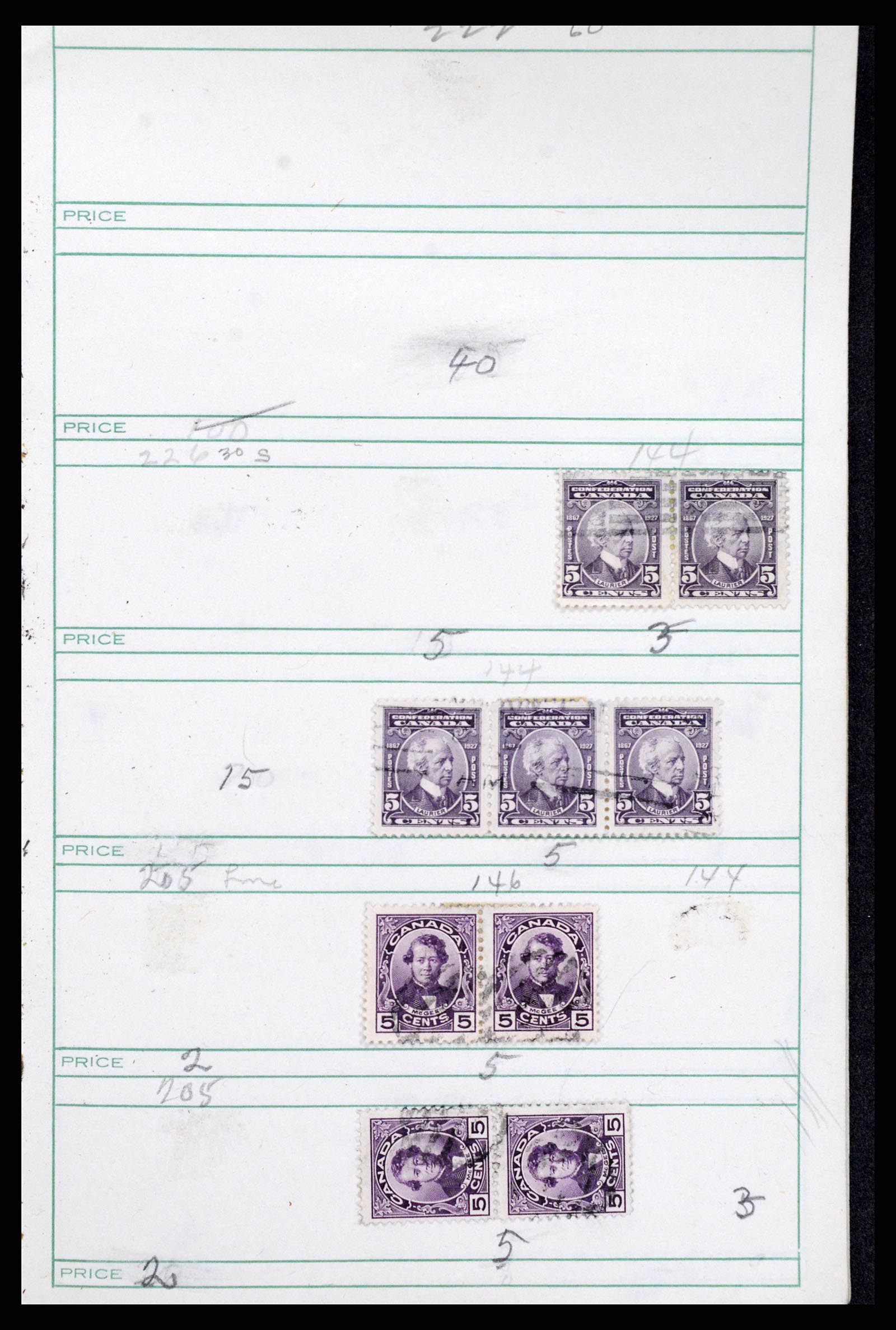 37243 015 - Postzegelverzameling 37243 Canada 1868-1955.