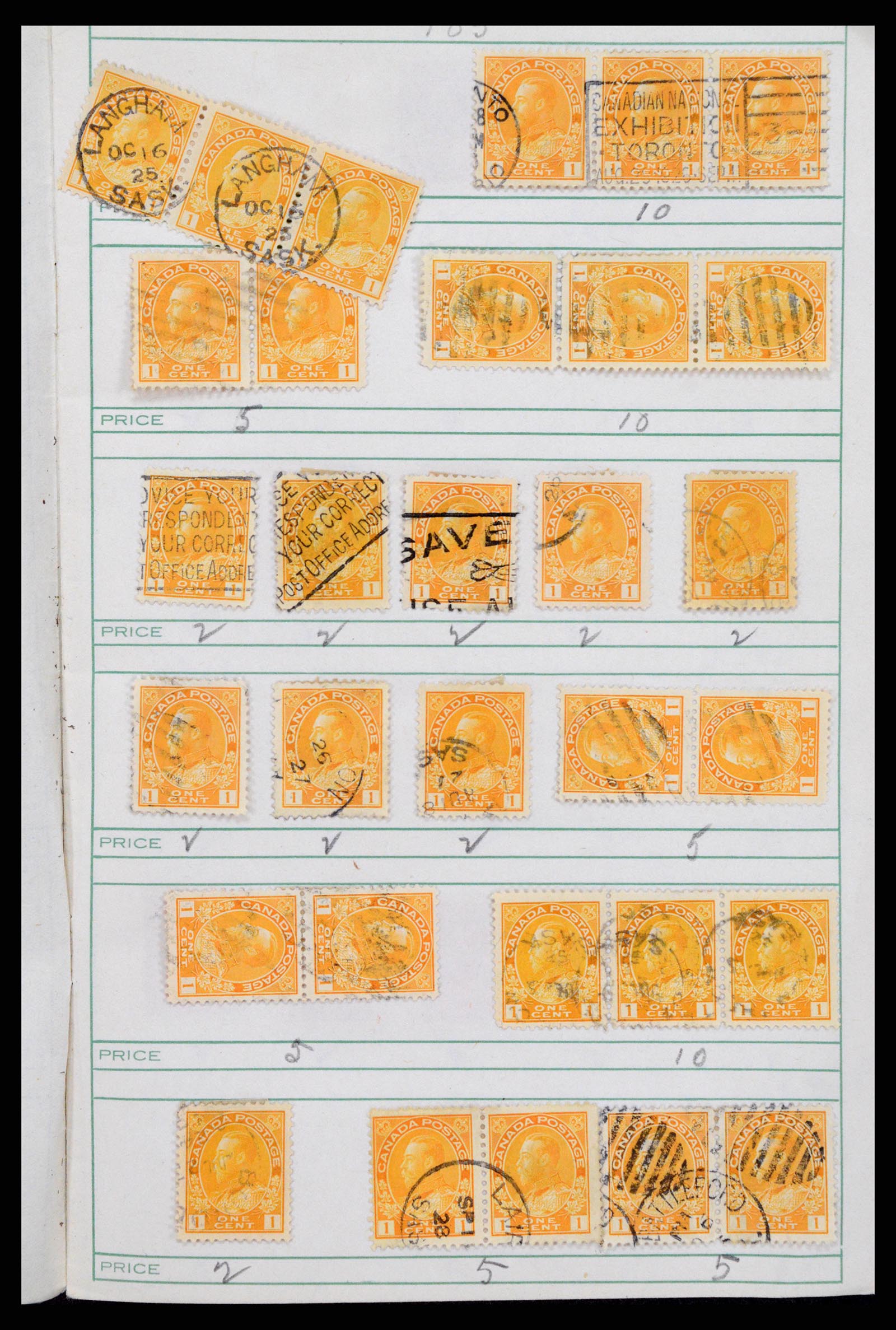 37243 019 - Postzegelverzameling 37243 Canada 1868-1955.