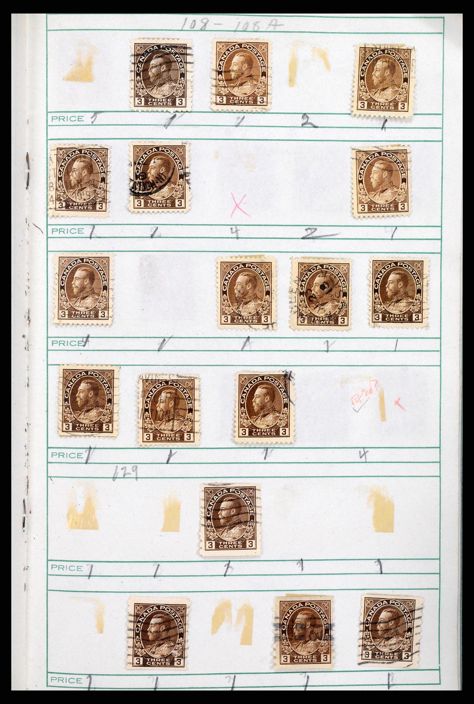 37243 022 - Postzegelverzameling 37243 Canada 1868-1955.