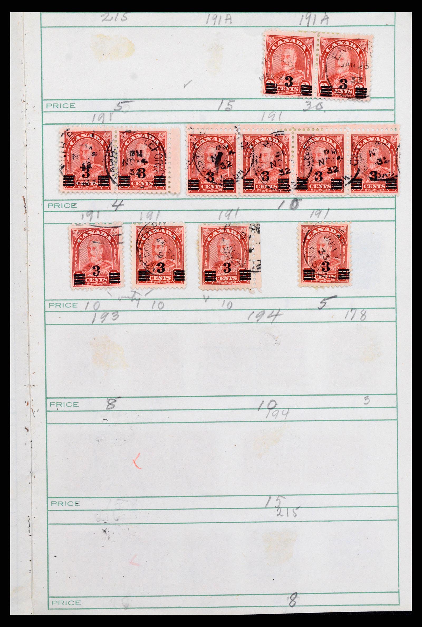 37243 026 - Stamp collection 37243 Canada 1868-1955.