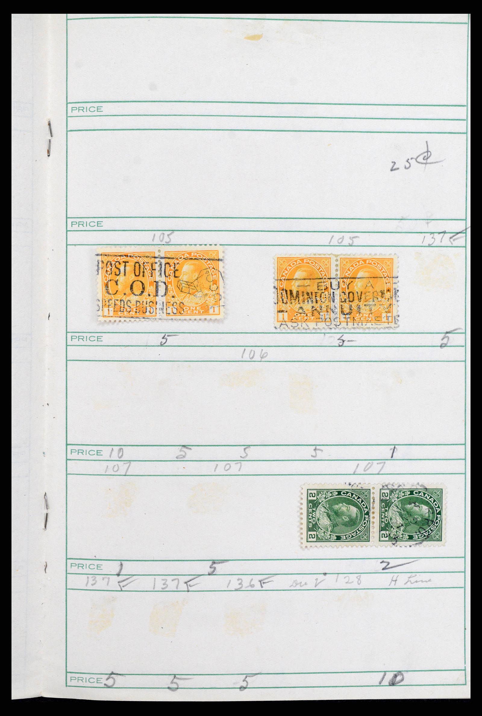 37243 028 - Postzegelverzameling 37243 Canada 1868-1955.