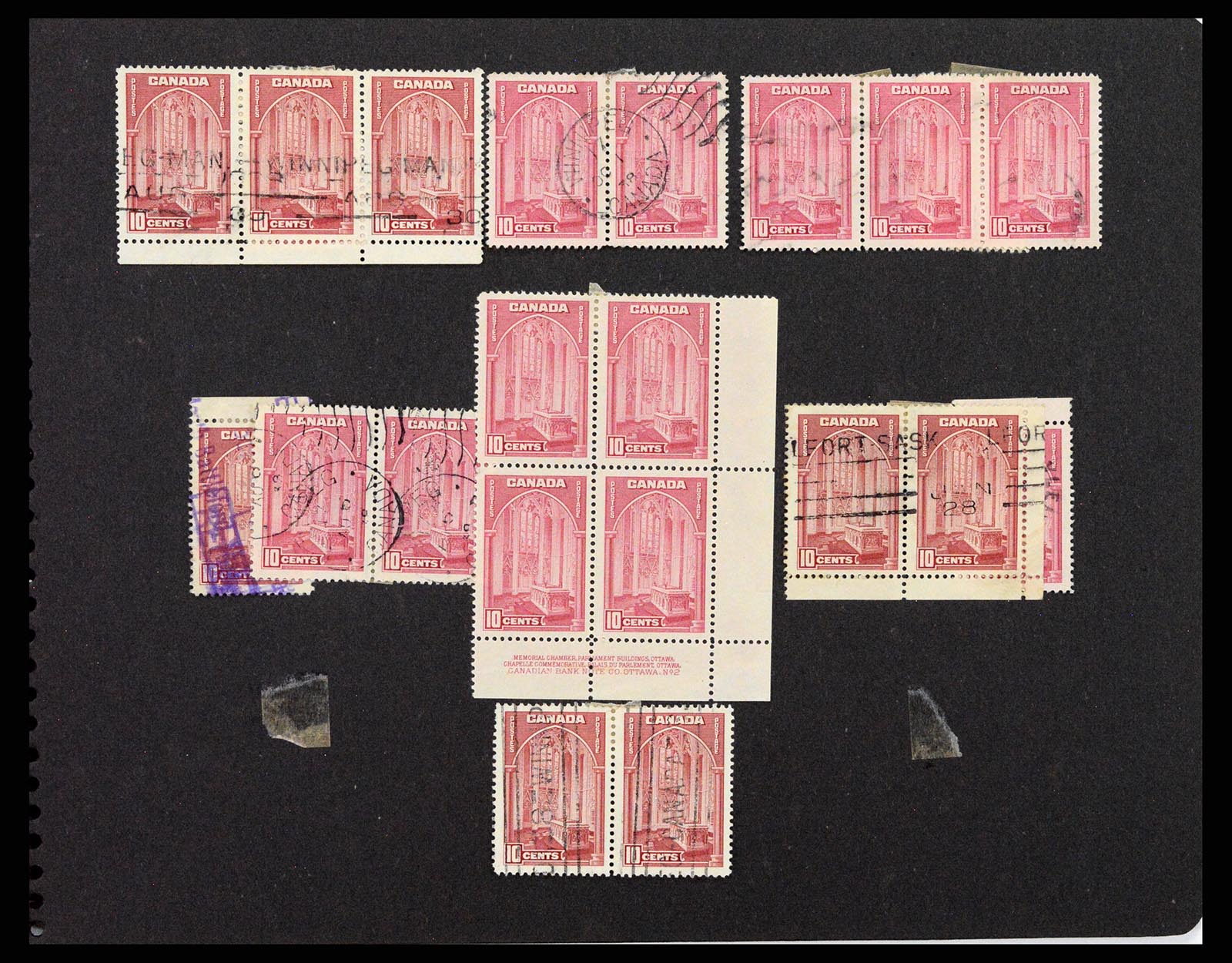37243 073 - Postzegelverzameling 37243 Canada 1868-1955.