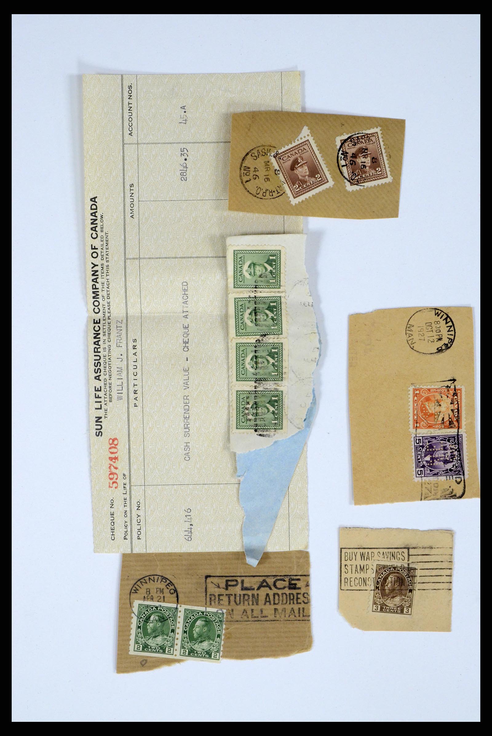 37243 384 - Postzegelverzameling 37243 Canada 1868-1955.