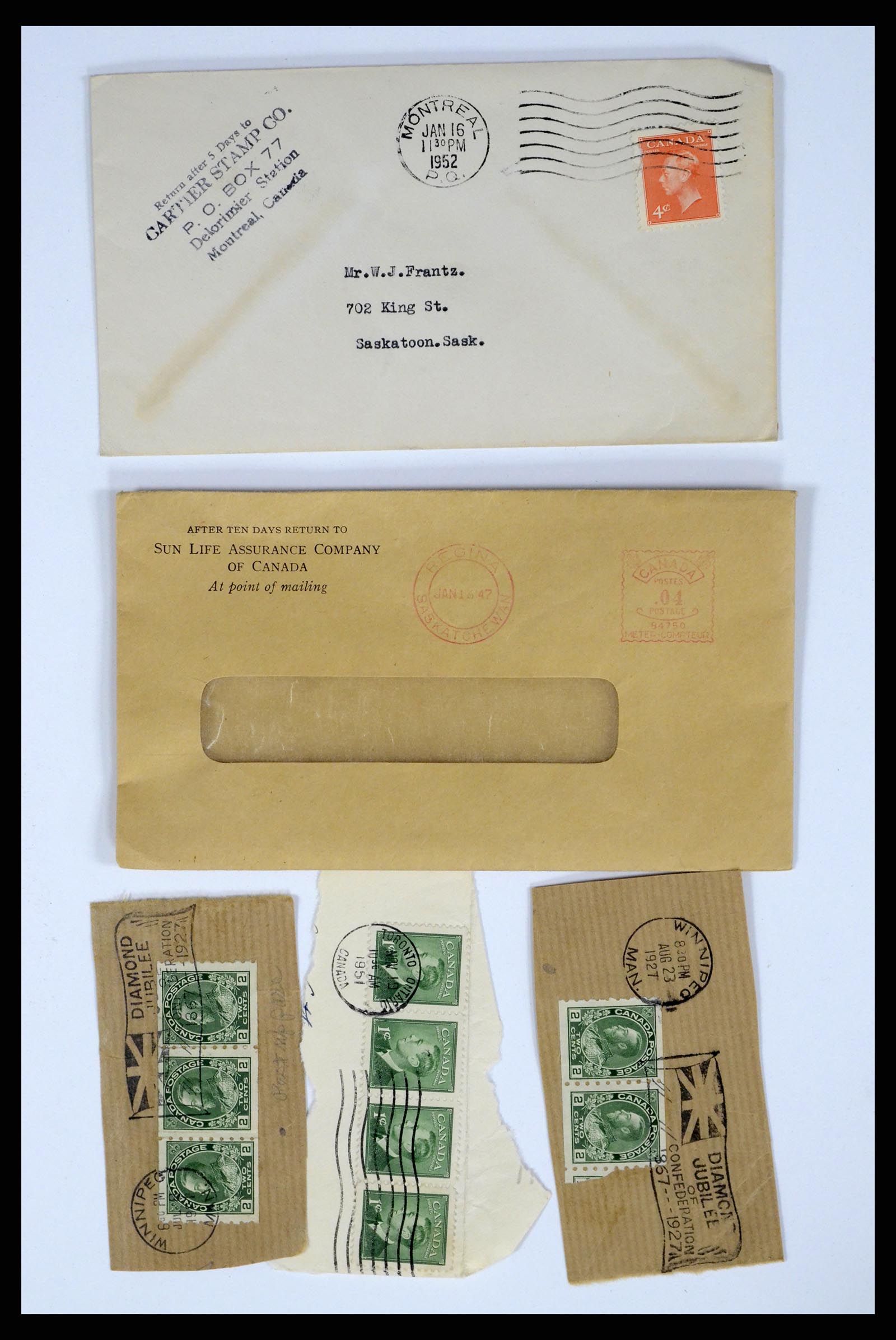 37243 392 - Postzegelverzameling 37243 Canada 1868-1955.