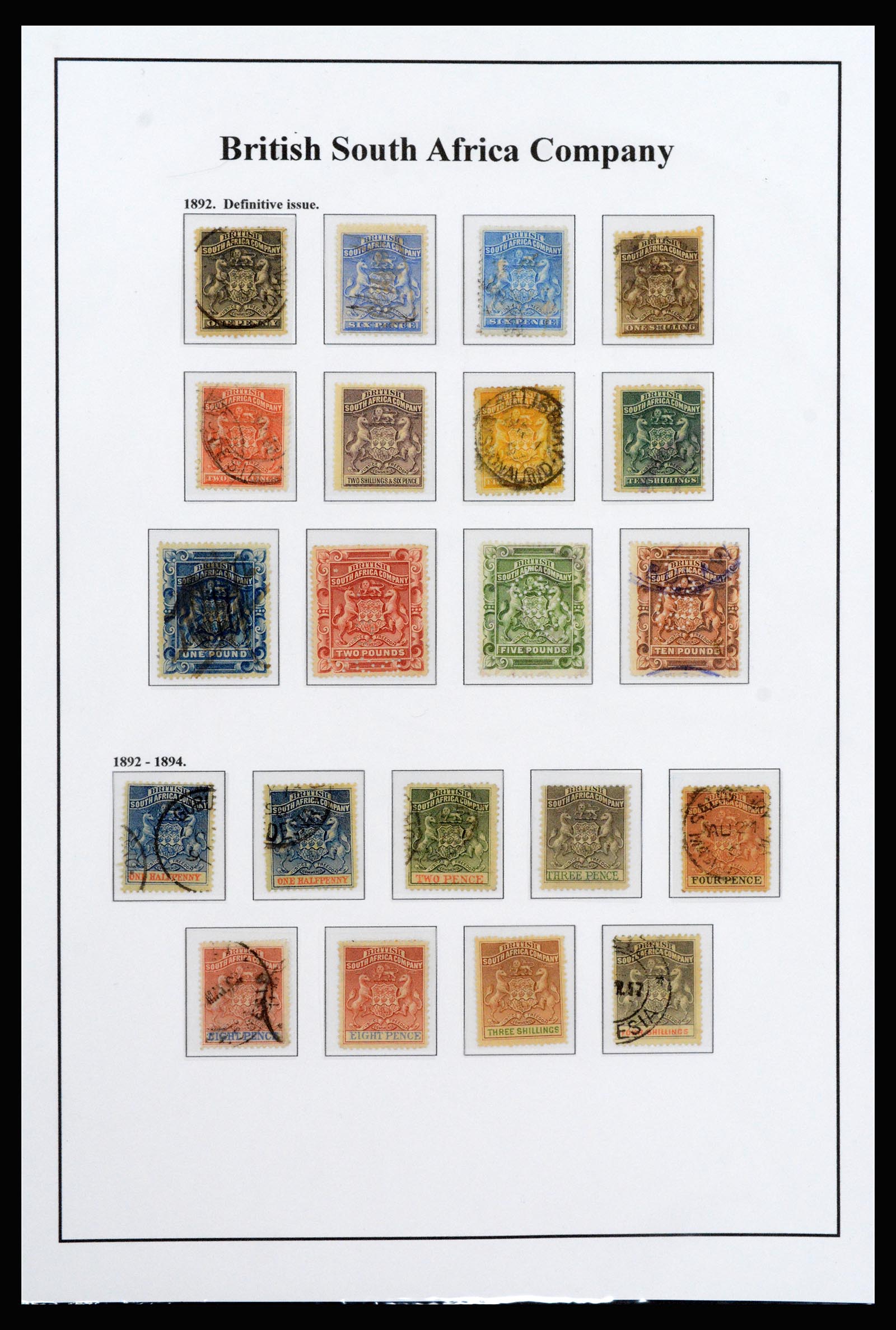 37245 001 - Postzegelverzameling 37245 Engelse koloniën 1885-1966.