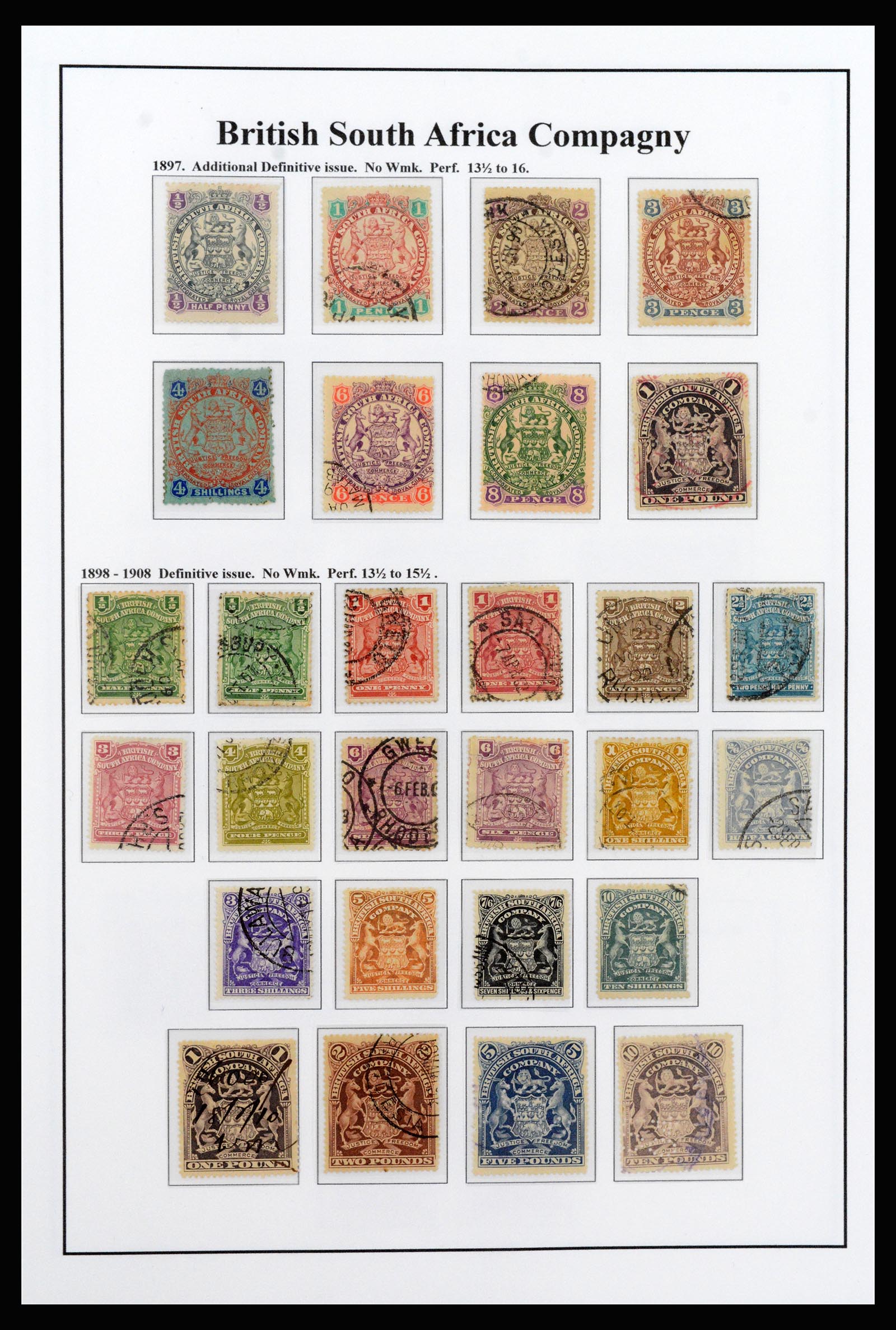 37245 003 - Postzegelverzameling 37245 Engelse koloniën 1885-1966.