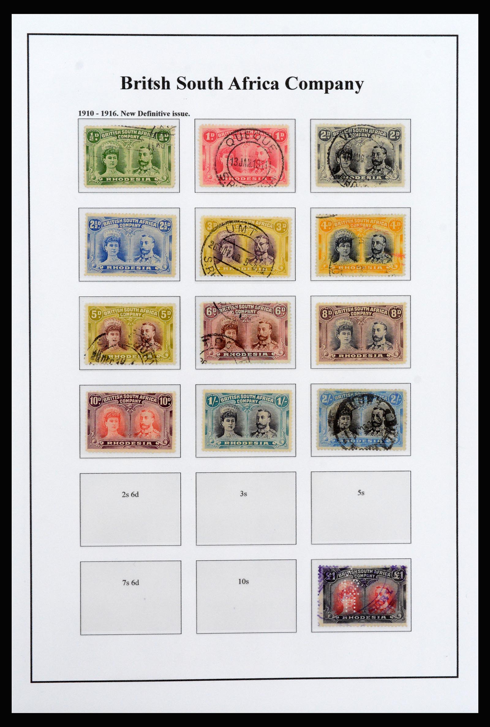 37245 006 - Postzegelverzameling 37245 Engelse koloniën 1885-1966.