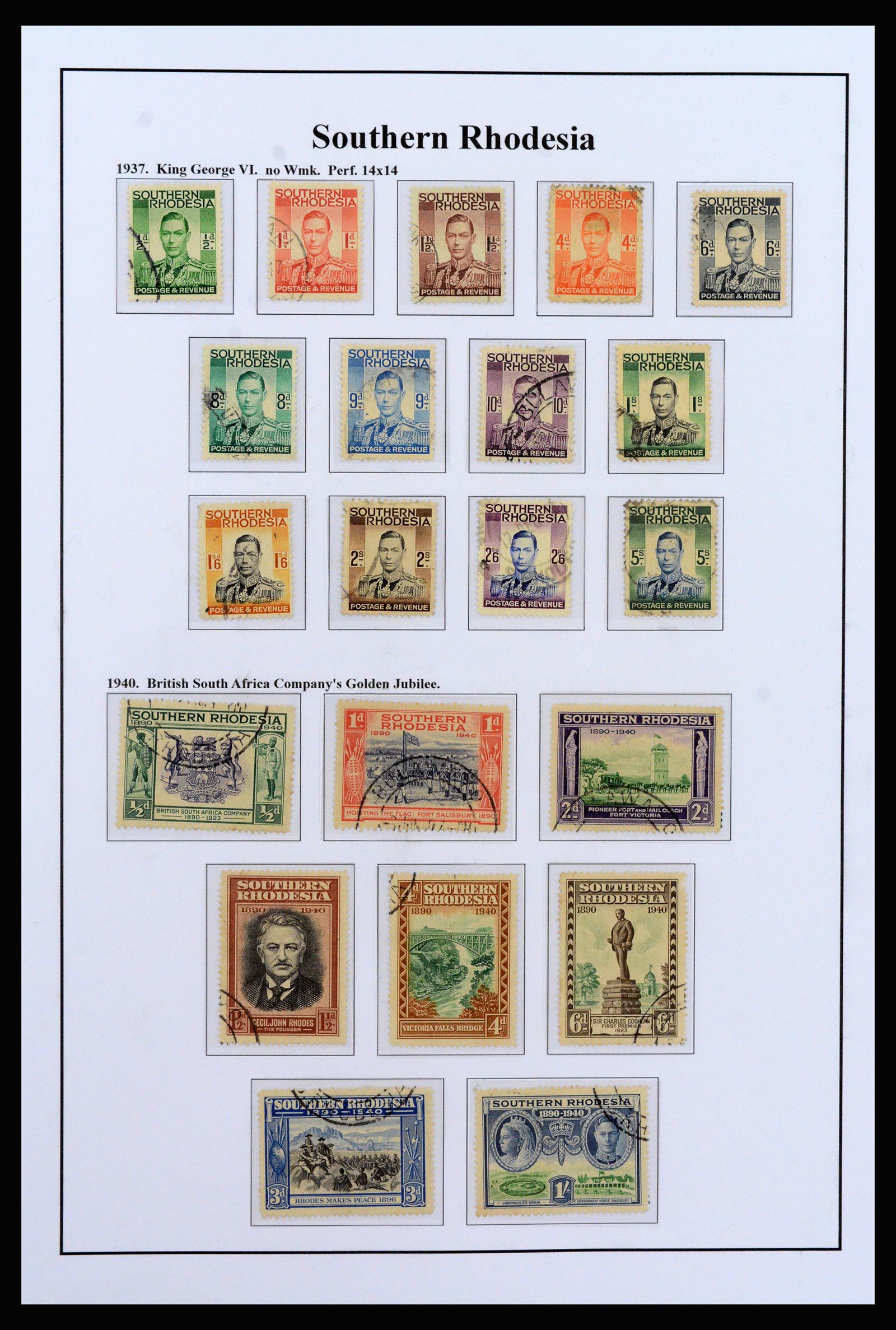 37245 009 - Postzegelverzameling 37245 Engelse koloniën 1885-1966.