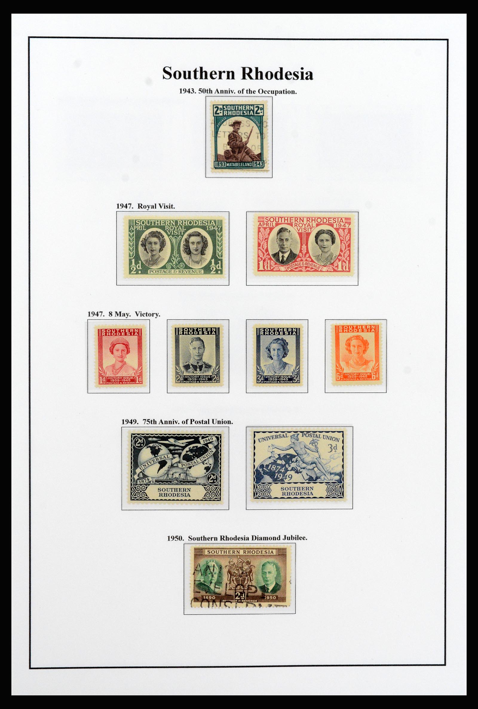 37245 010 - Postzegelverzameling 37245 Engelse koloniën 1885-1966.