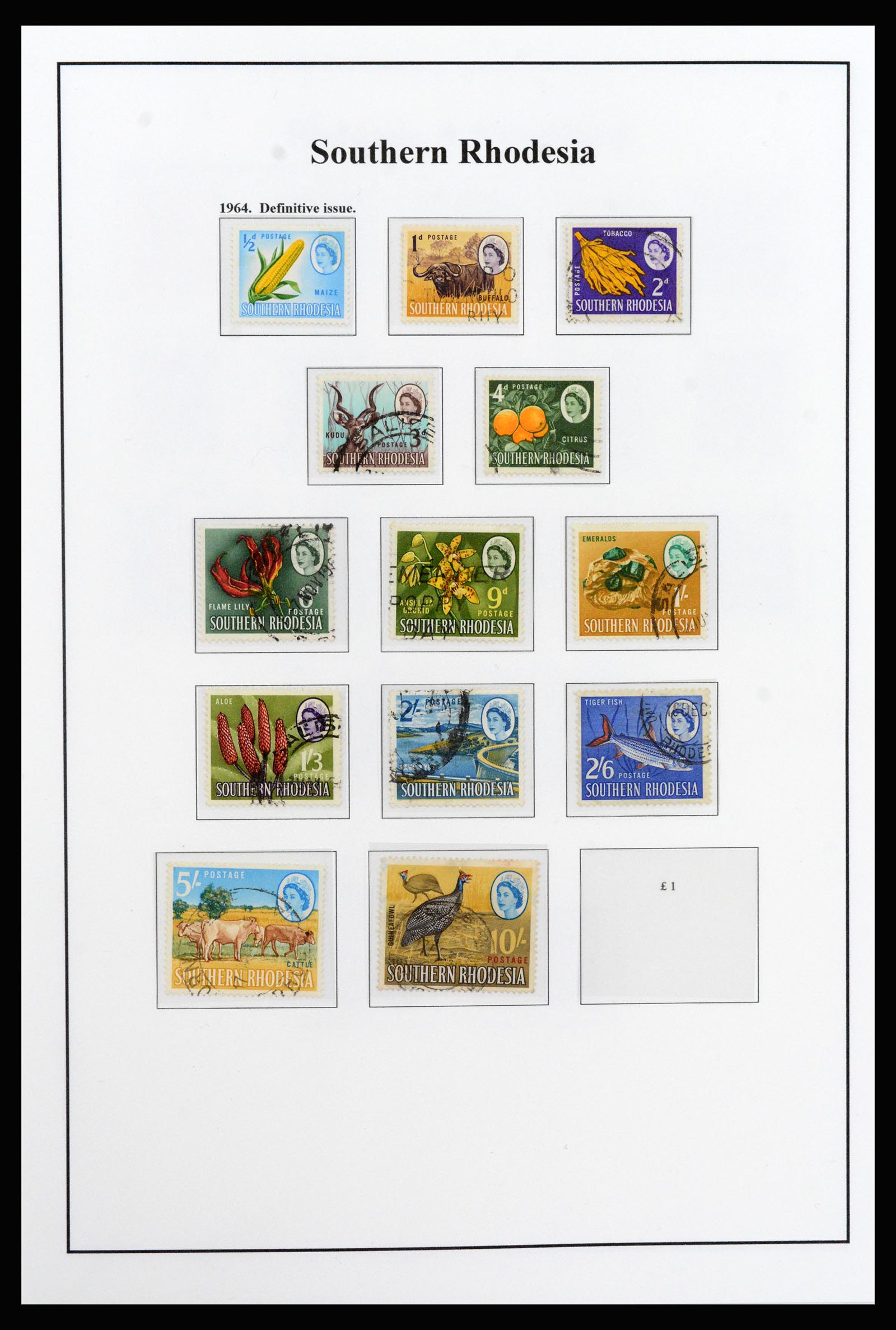 37245 013 - Postzegelverzameling 37245 Engelse koloniën 1885-1966.