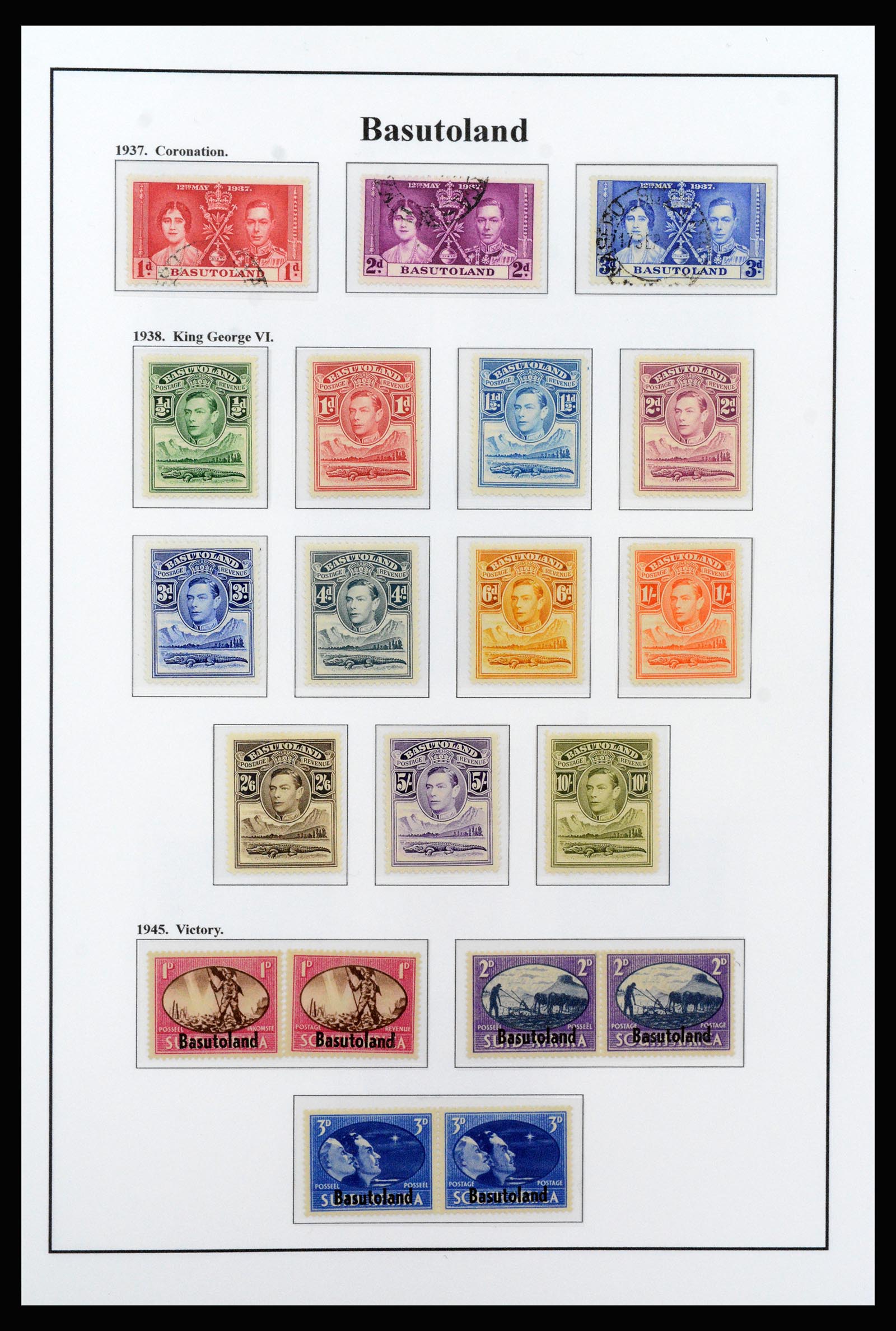37245 052 - Postzegelverzameling 37245 Engelse koloniën 1885-1966.