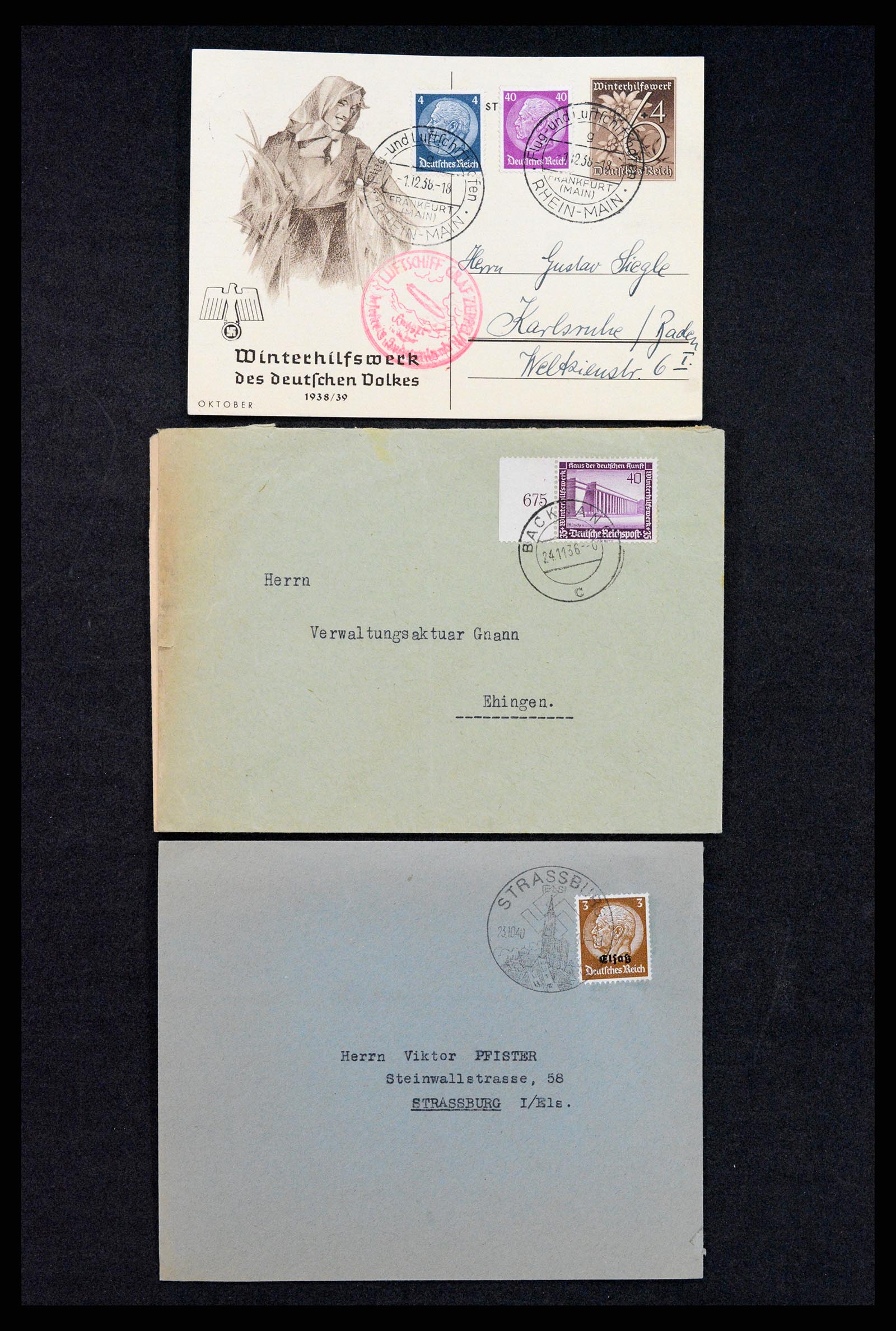 37246 001 - Postzegelverzameling 37246 Duitsland brieven 1900-1950.