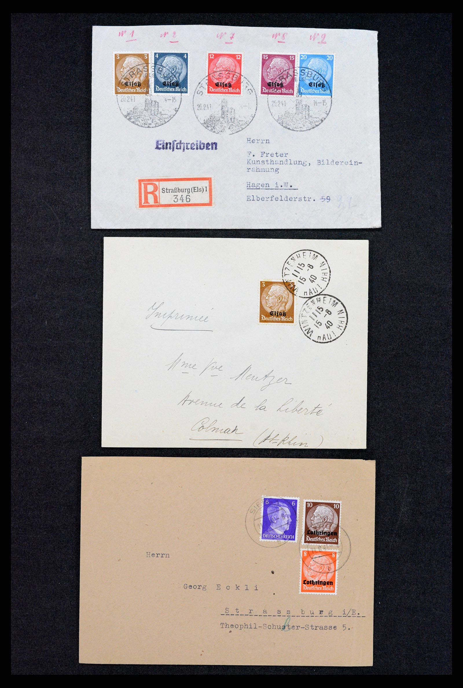37246 002 - Postzegelverzameling 37246 Duitsland brieven 1900-1950.