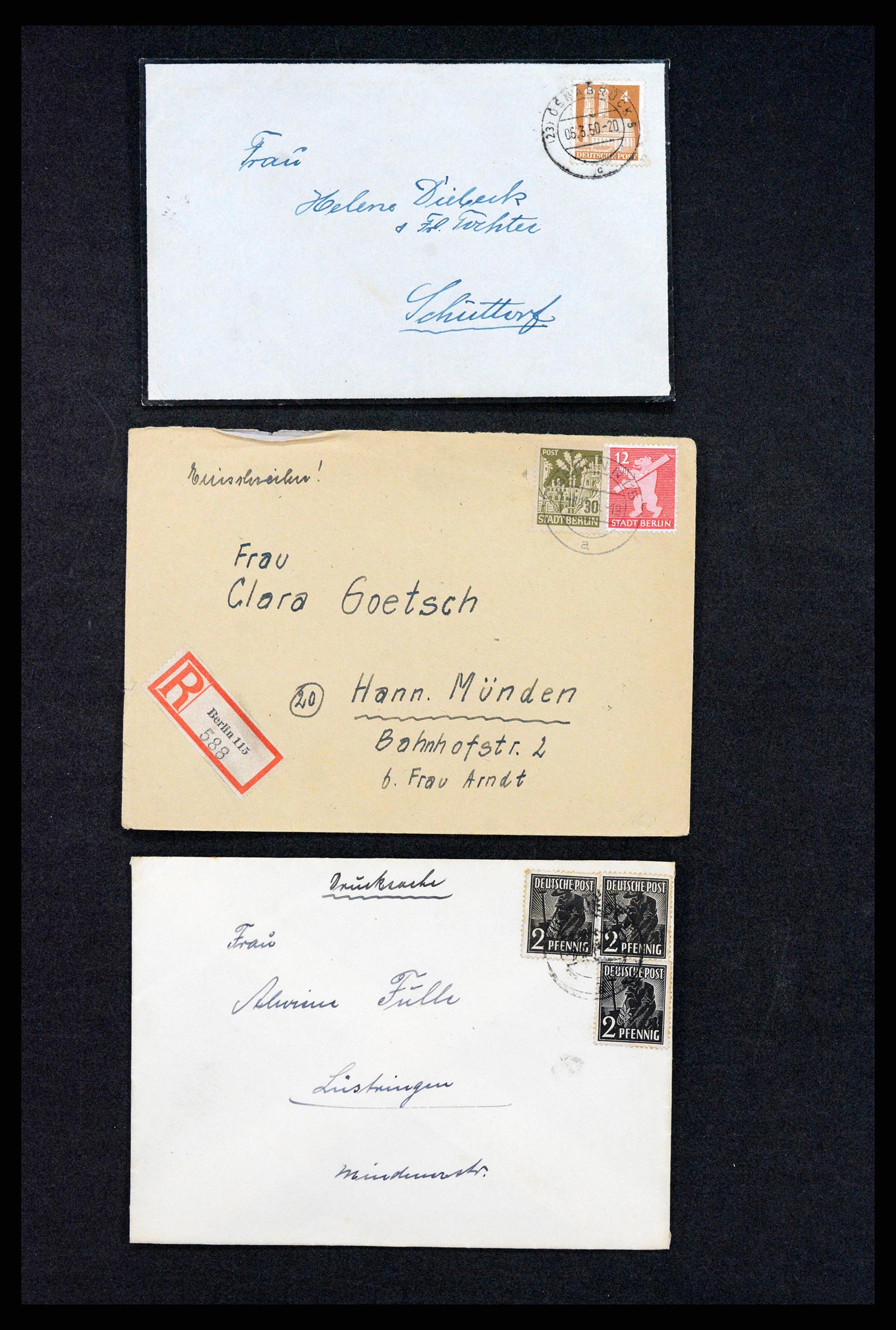 37246 003 - Postzegelverzameling 37246 Duitsland brieven 1900-1950.