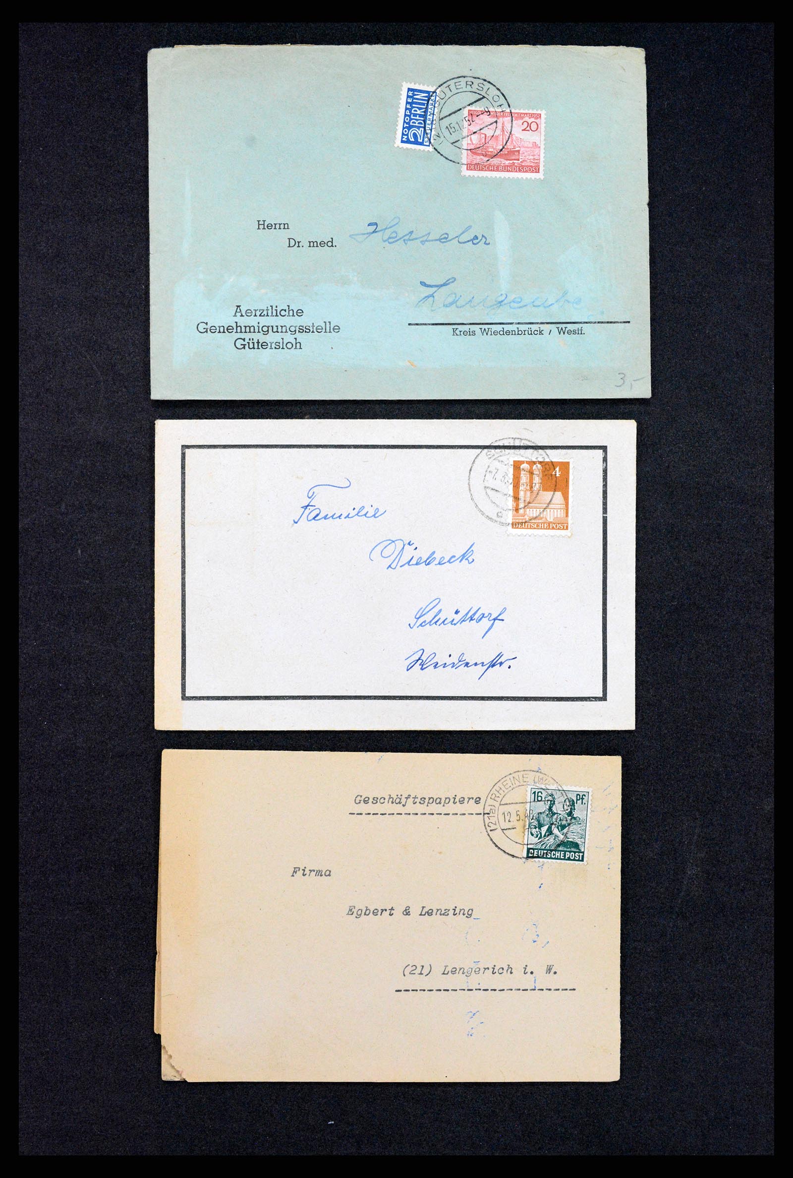 37246 005 - Postzegelverzameling 37246 Duitsland brieven 1900-1950.