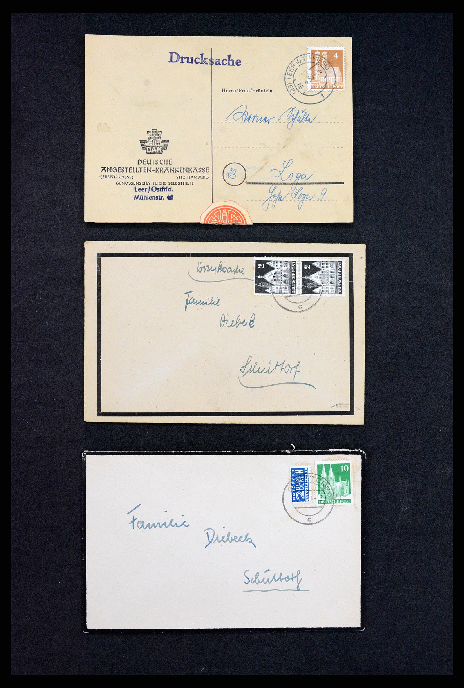 37246 010 - Postzegelverzameling 37246 Duitsland brieven 1900-1950.