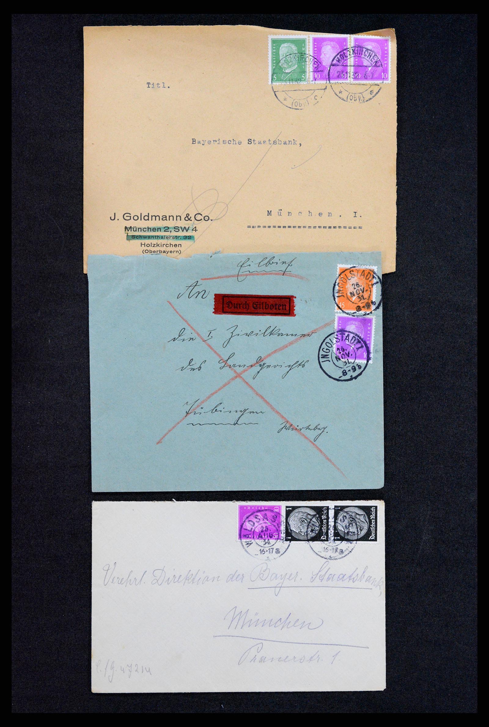 37246 013 - Postzegelverzameling 37246 Duitsland brieven 1900-1950.