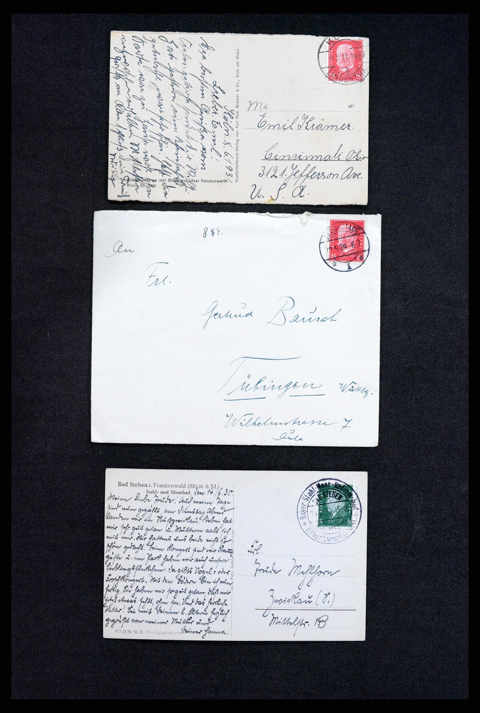 37246 014 - Postzegelverzameling 37246 Duitsland brieven 1900-1950.