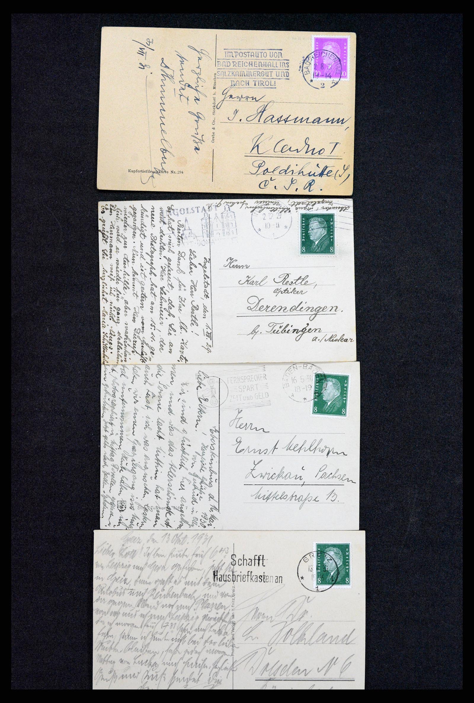 37246 015 - Postzegelverzameling 37246 Duitsland brieven 1900-1950.