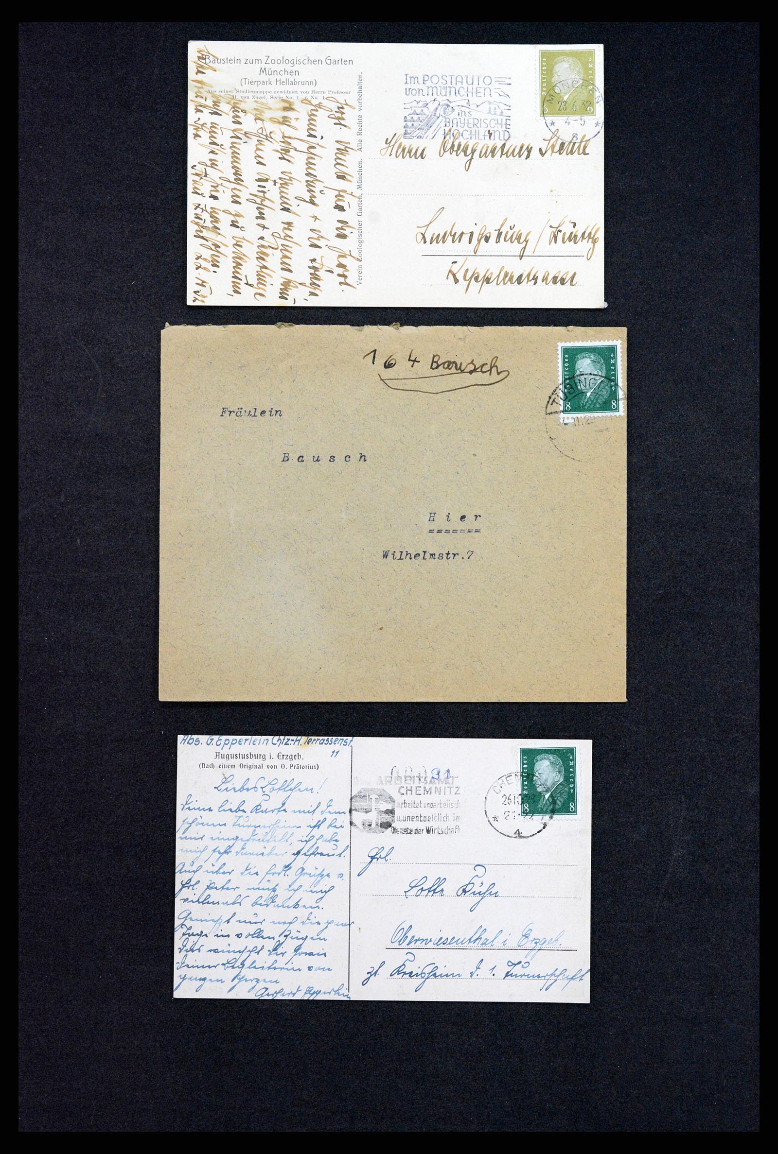 37246 016 - Postzegelverzameling 37246 Duitsland brieven 1900-1950.