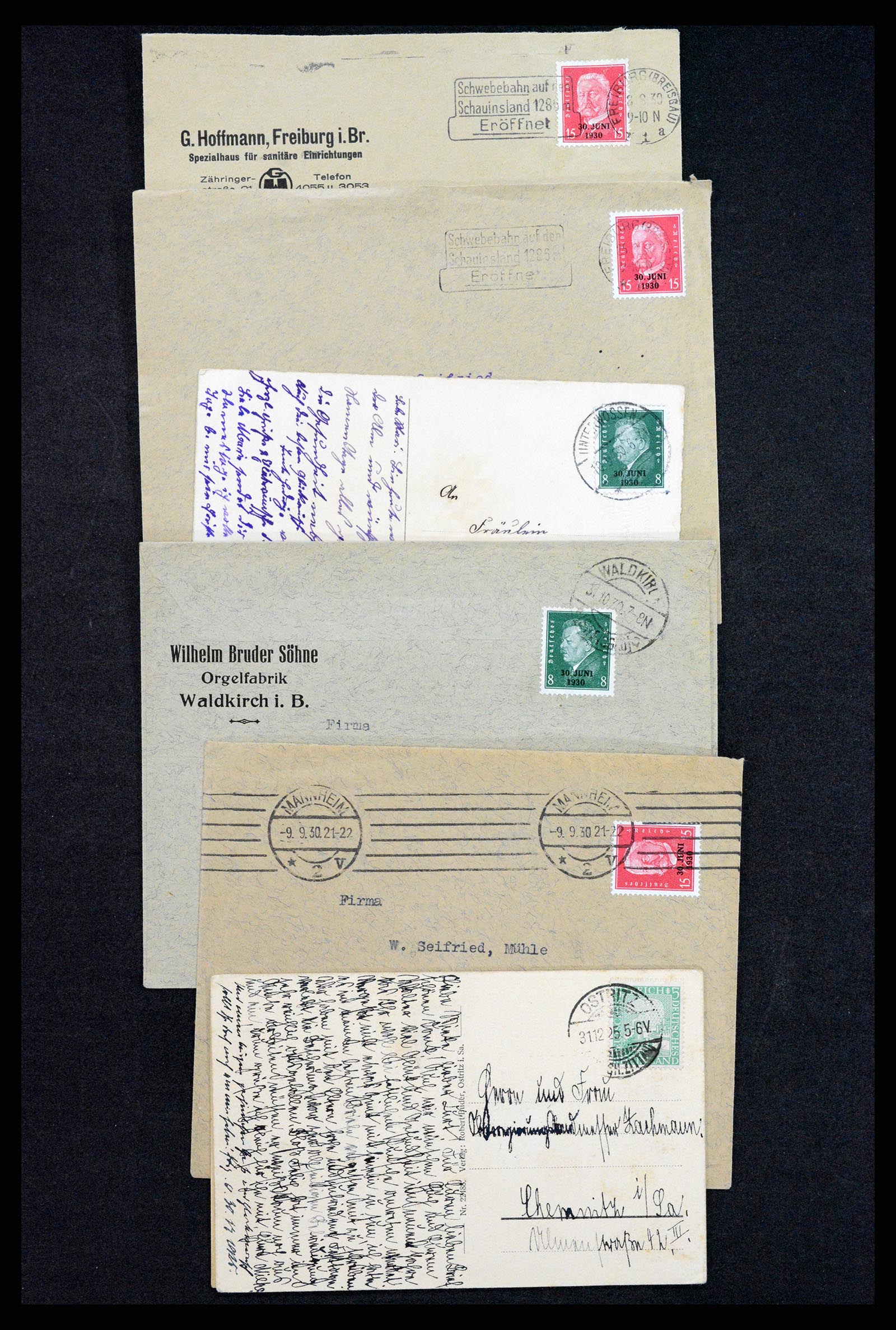 37246 019 - Postzegelverzameling 37246 Duitsland brieven 1900-1950.
