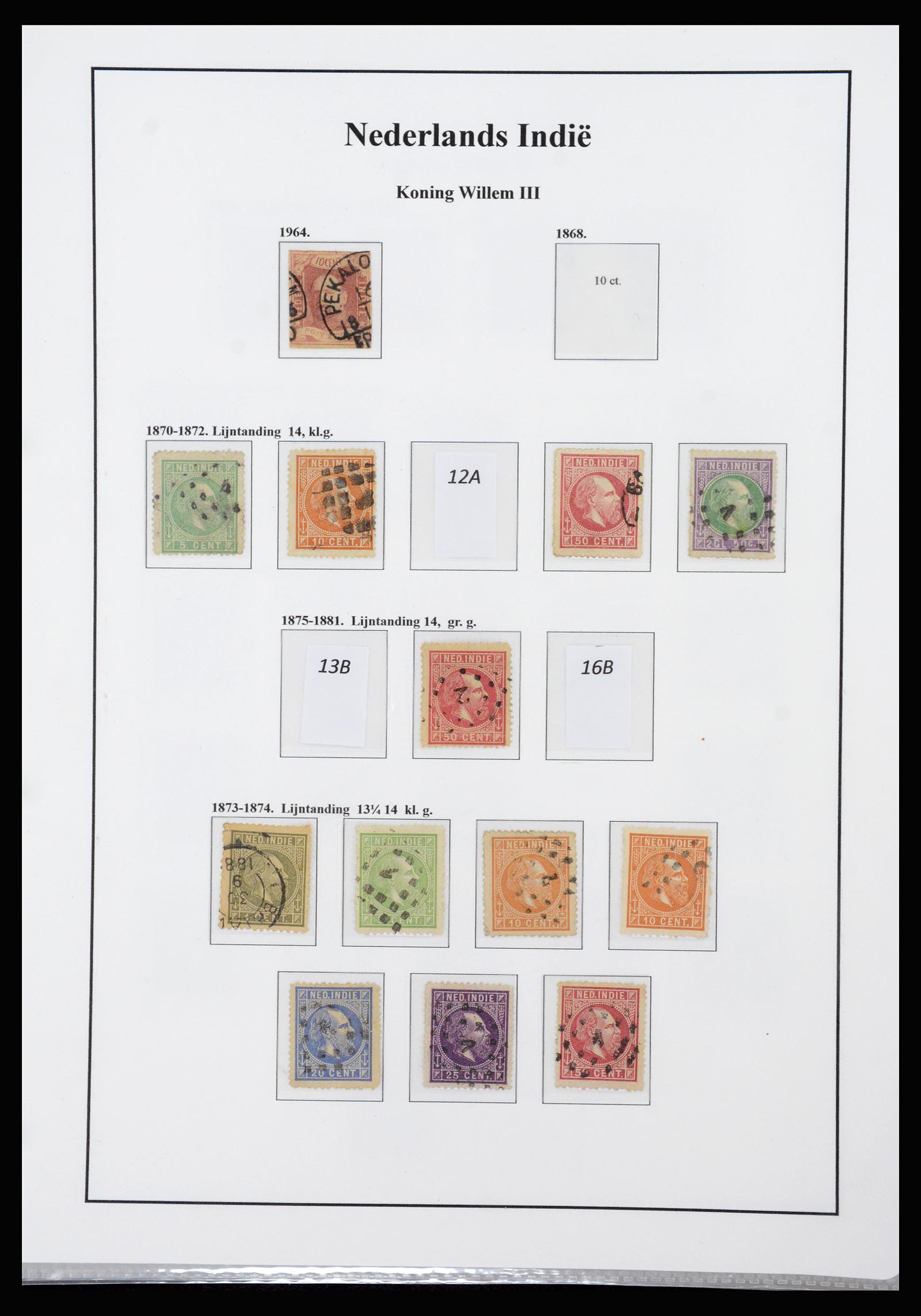 37247 001 - Postzegelverzameling 37247 Nederlands Indië 1864-1949.