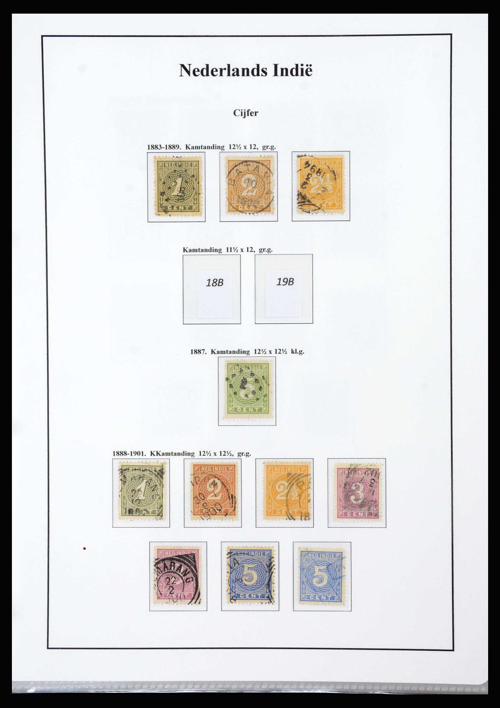37247 004 - Stamp collection 37247 Dutch east Indies 1864-1949.