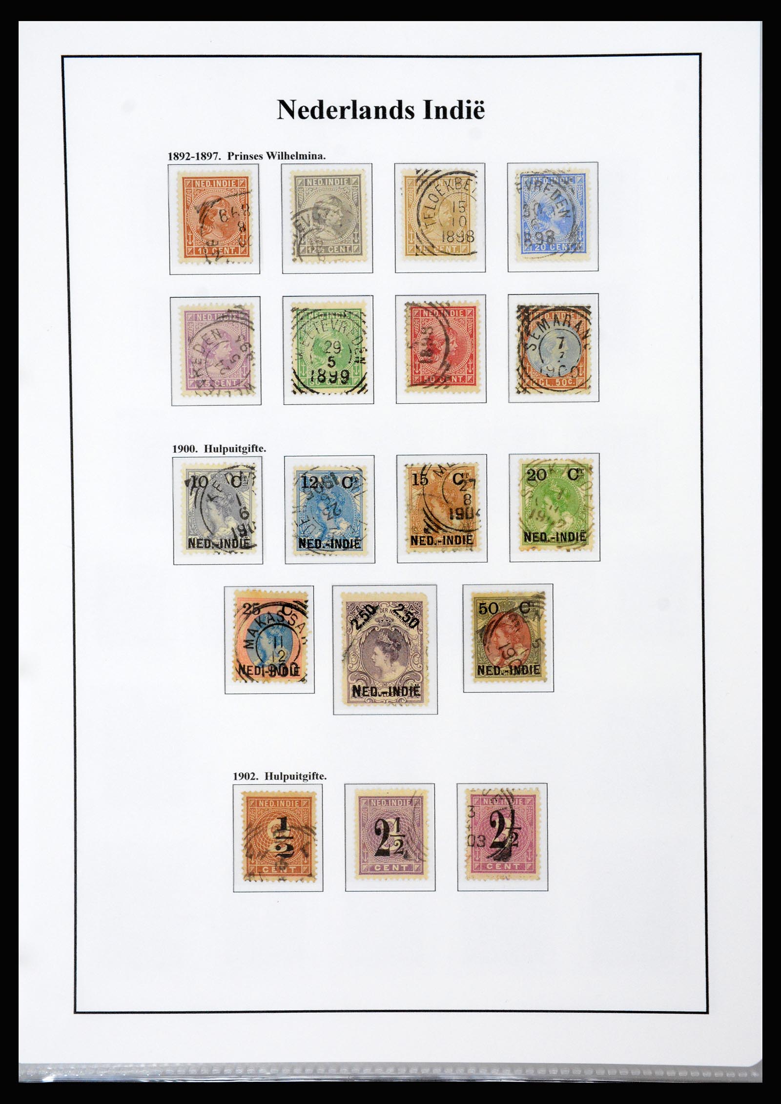 37247 005 - Postzegelverzameling 37247 Nederlands Indië 1864-1949.