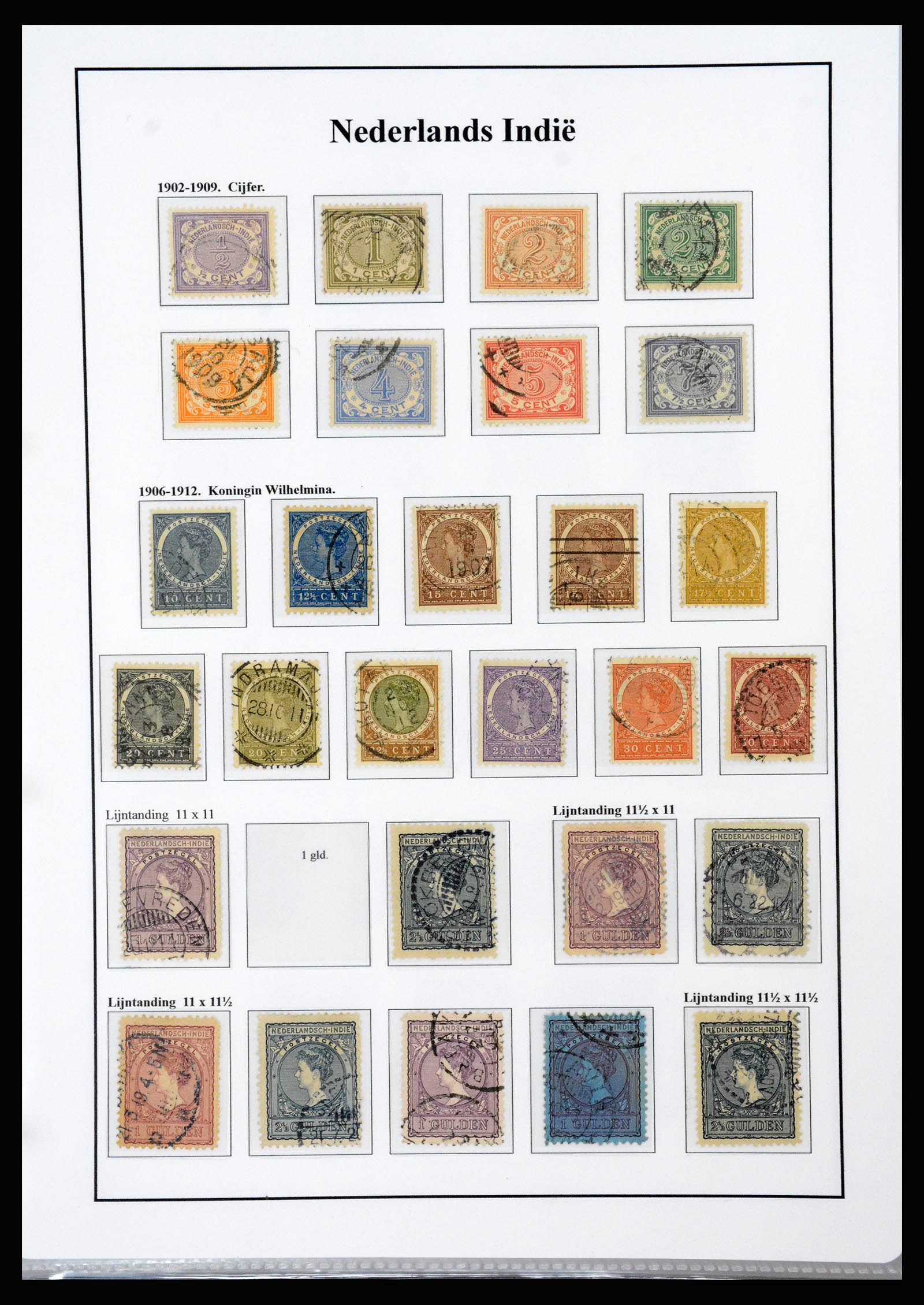 37247 006 - Postzegelverzameling 37247 Nederlands Indië 1864-1949.